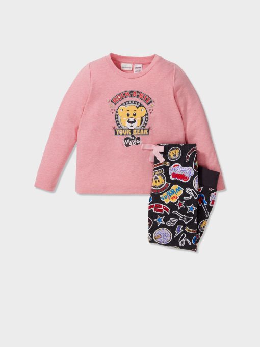 Jnr Girls The Wiggles Tour Long Pj Set Multi