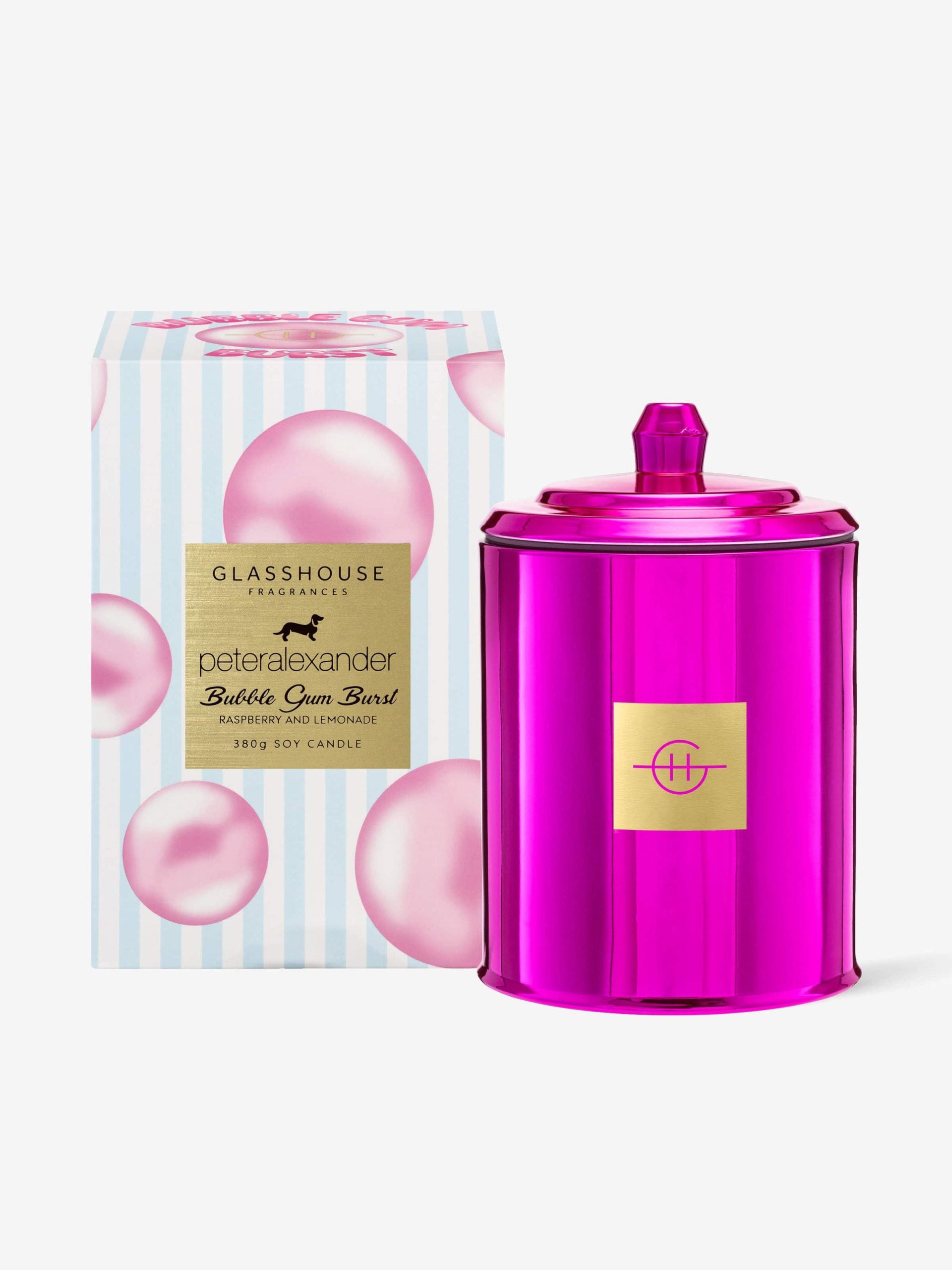 Glasshouse Fragrances Bubble Gum Burst 380G Candle multi