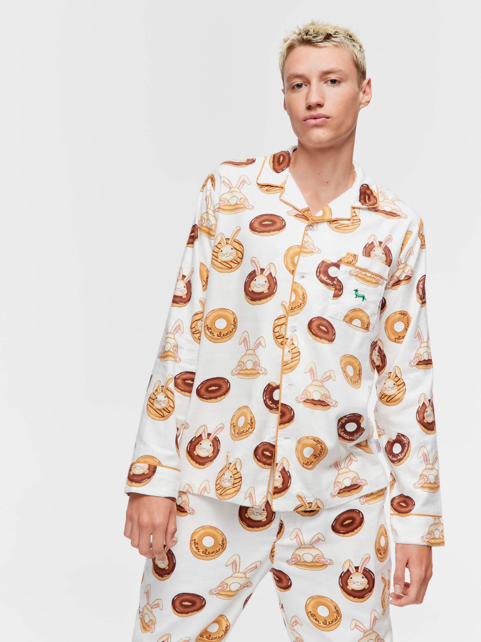 Krispy Kreme Bunnies Bamboo Flannelette Long Sleeve Pj Set multi