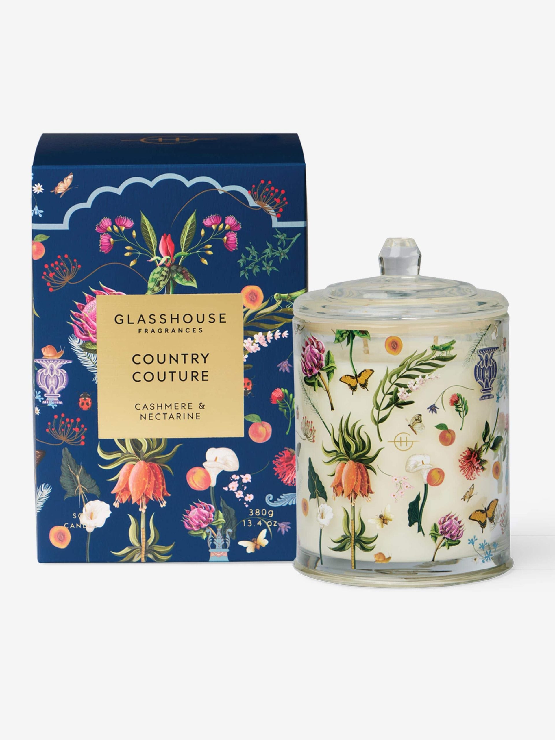 Glasshouse Fragrances Limited Edition Country Couture 380G Candle multi