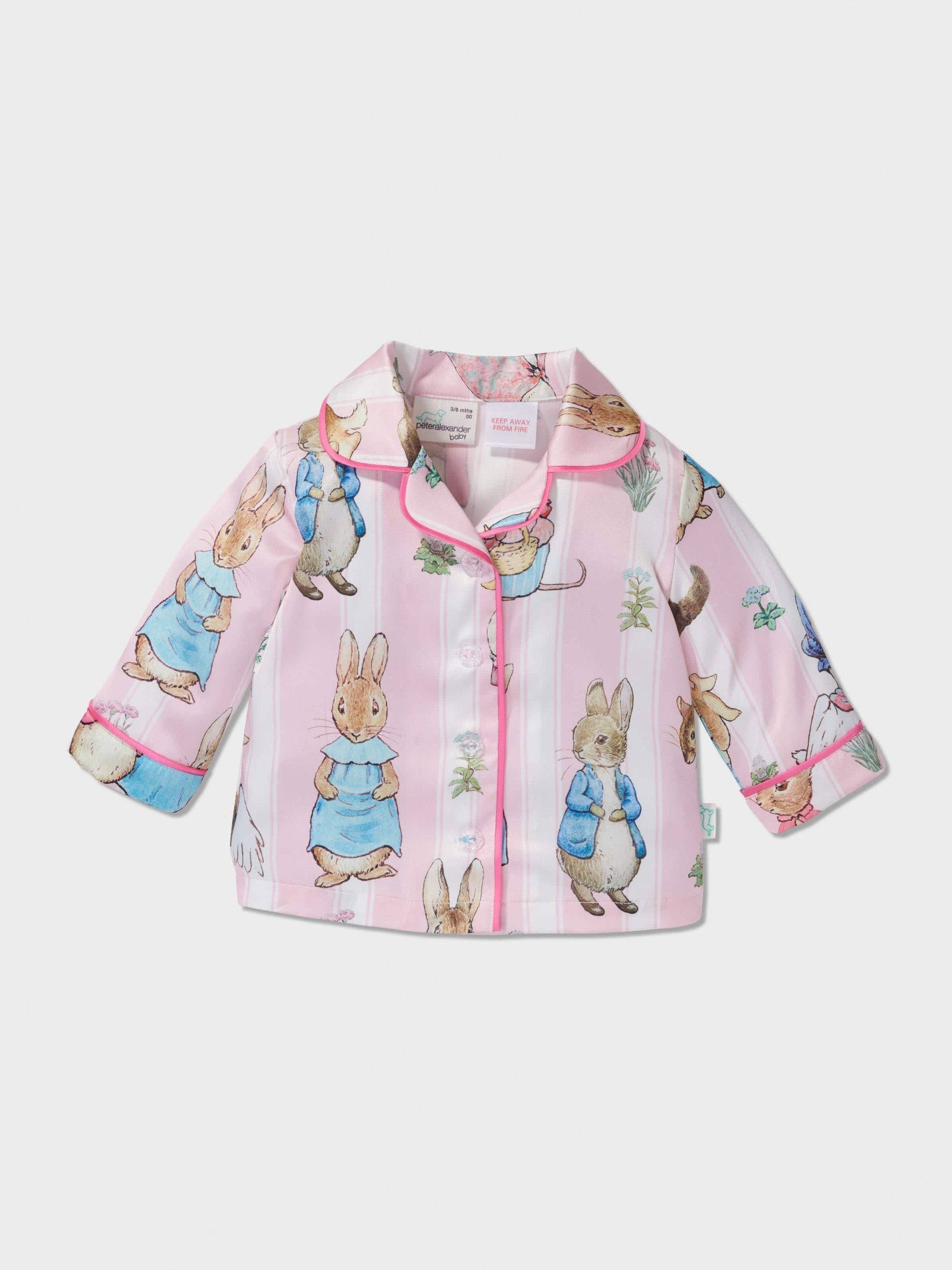 Baby Peter Rabbit Satin Classic Pj Set multi