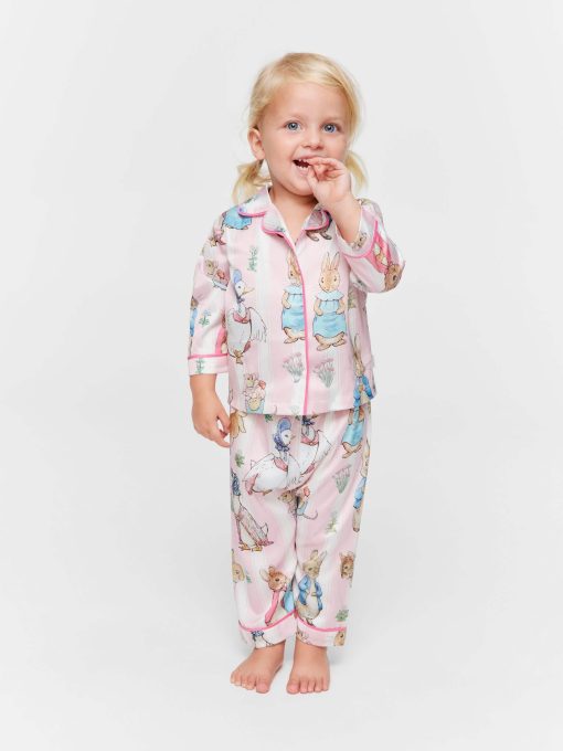 Baby Peter Rabbit Satin Classic Pj Set multi