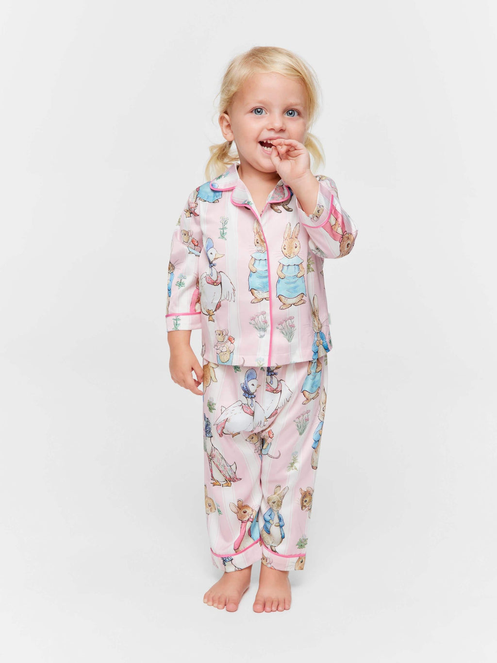 Baby Peter Rabbit Satin Classic Pj Set multi