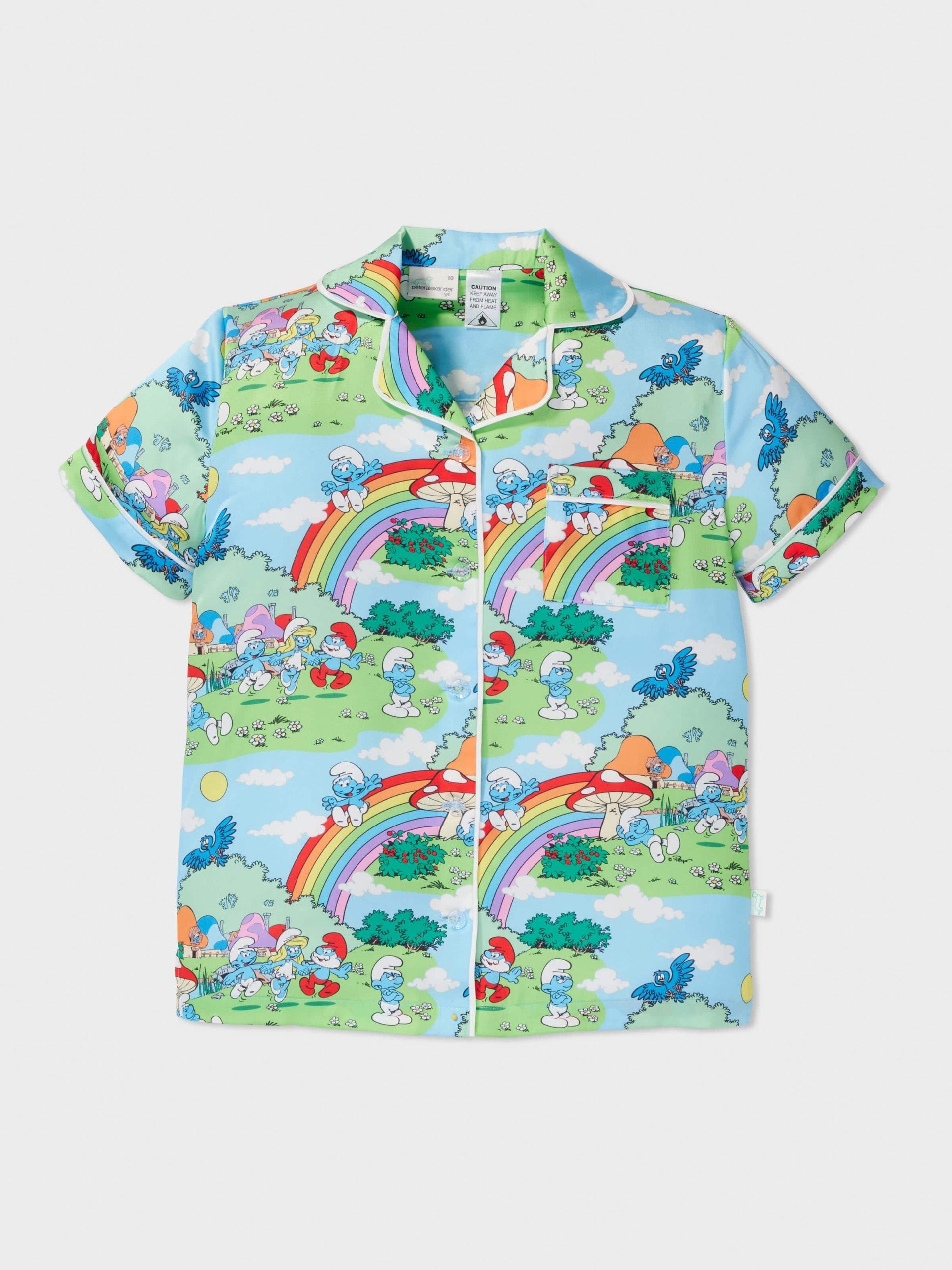 Girls Rainbow Smurf Classic Pj Set multi