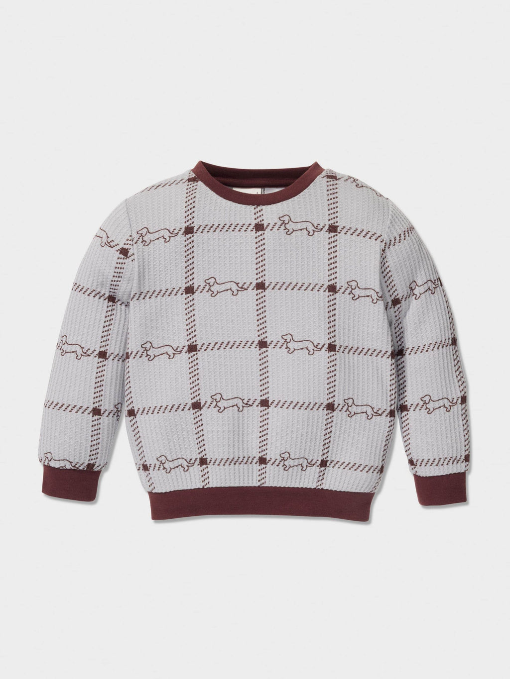 Jnr Boys Waffle Check Pj Set multi