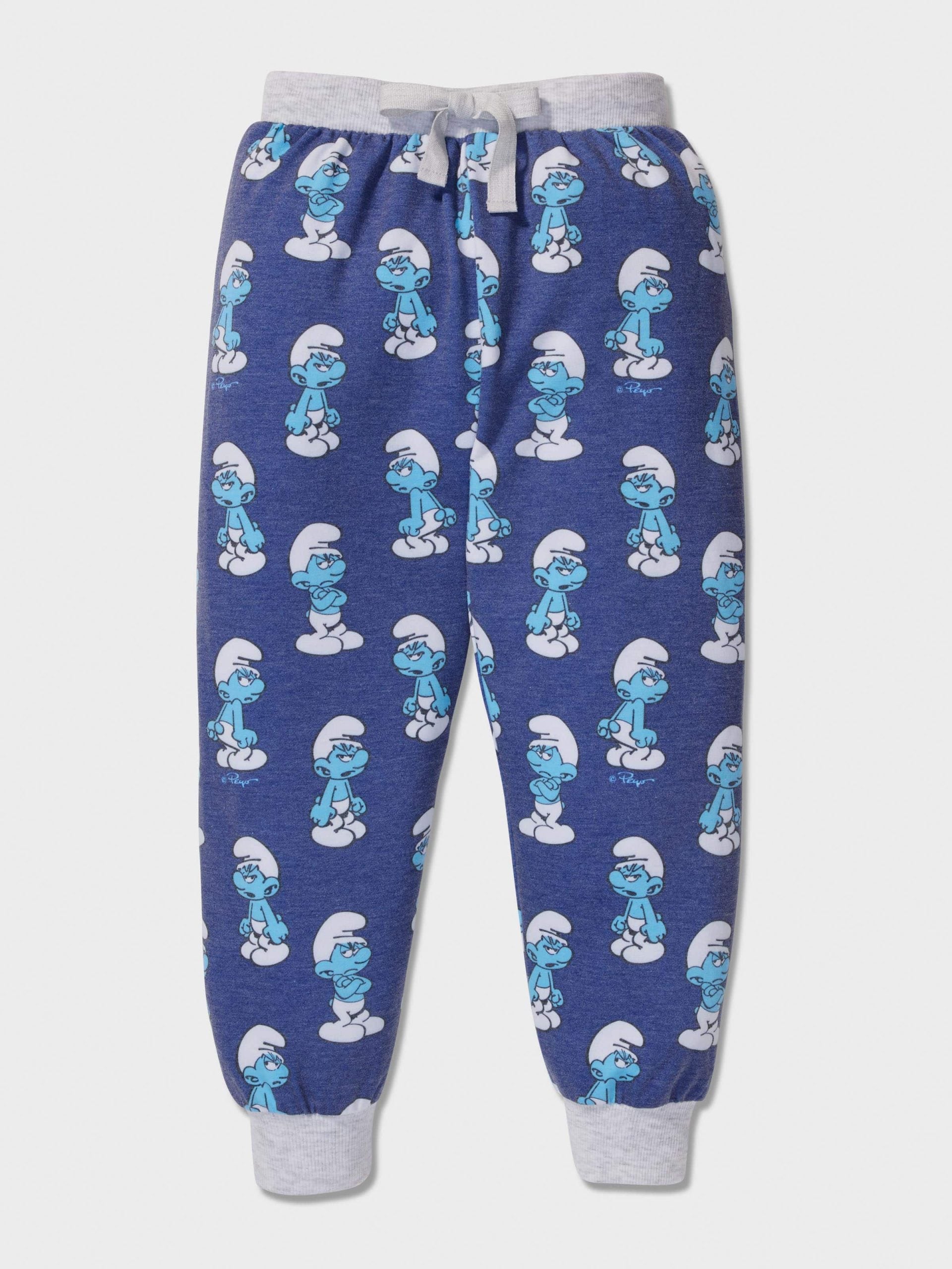 Jnr Boys Grouchy Smurf Pj Set multi