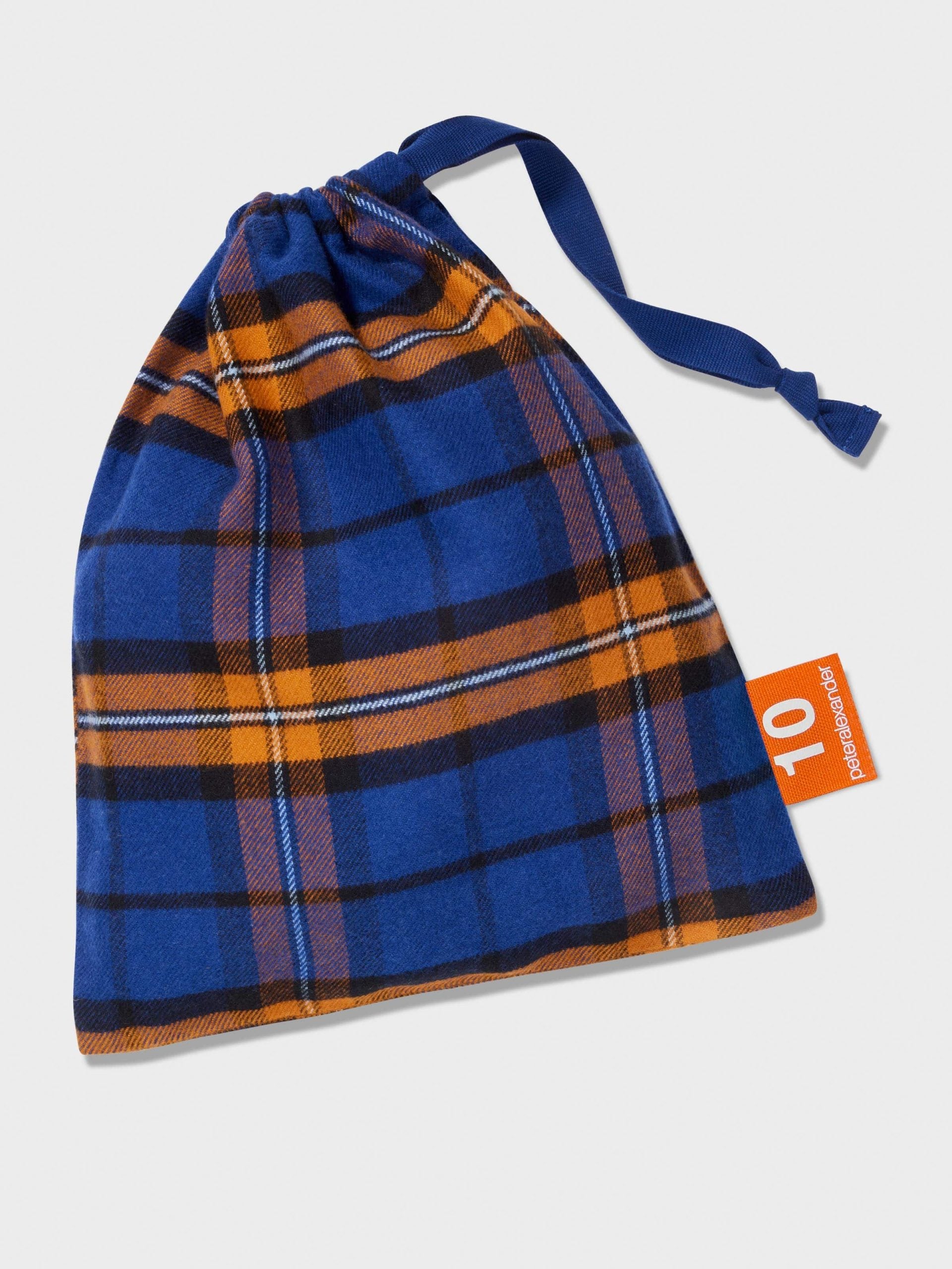 Boys Flannel Check Pj Set navy