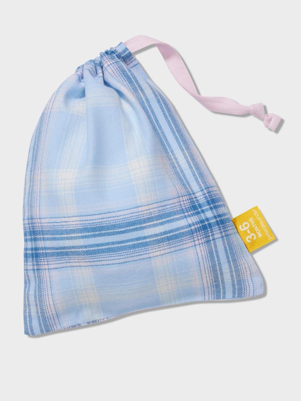 Baby Blue Check Long Classic Pj Set multi