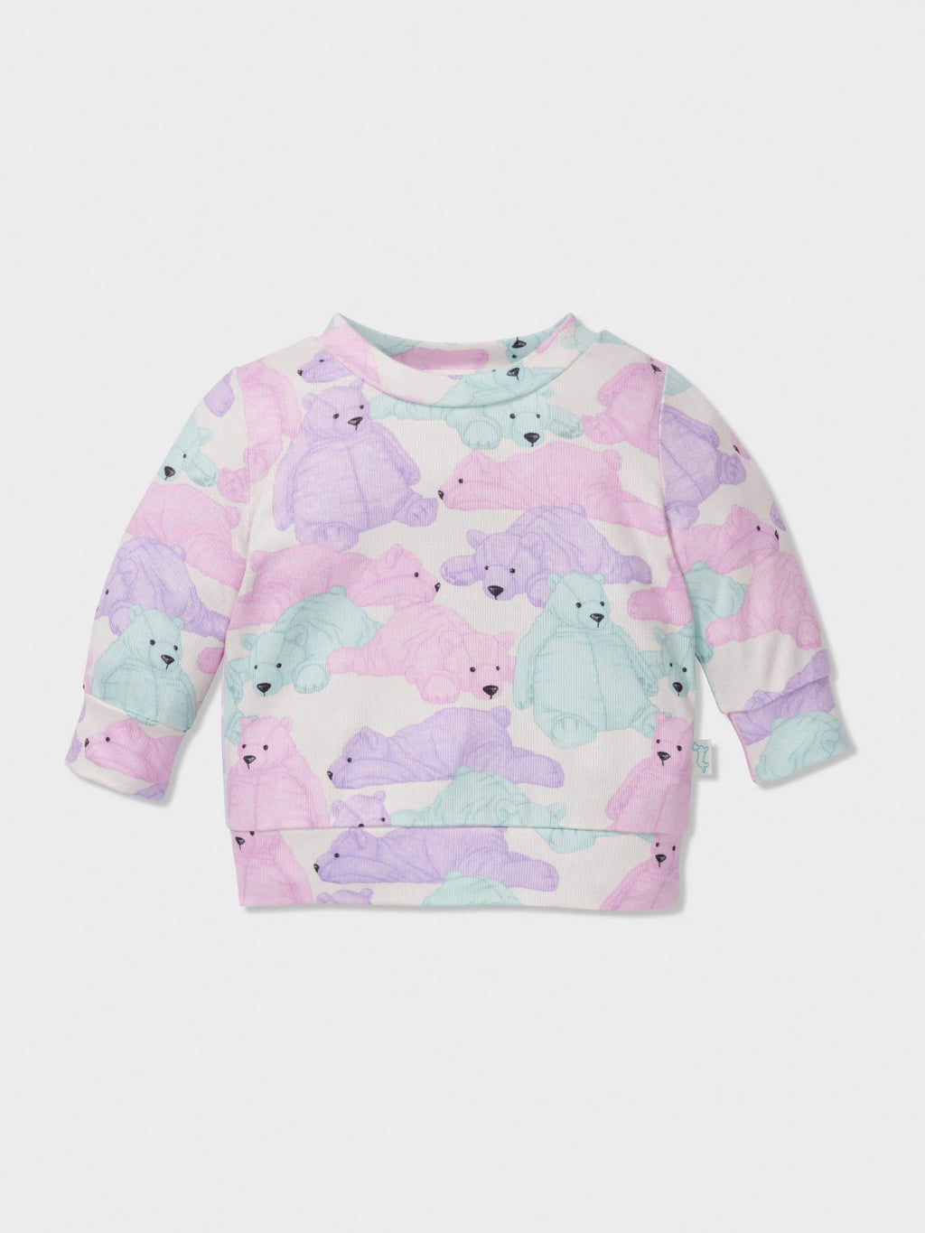 Baby Pastel Bears Long Pj Set multi