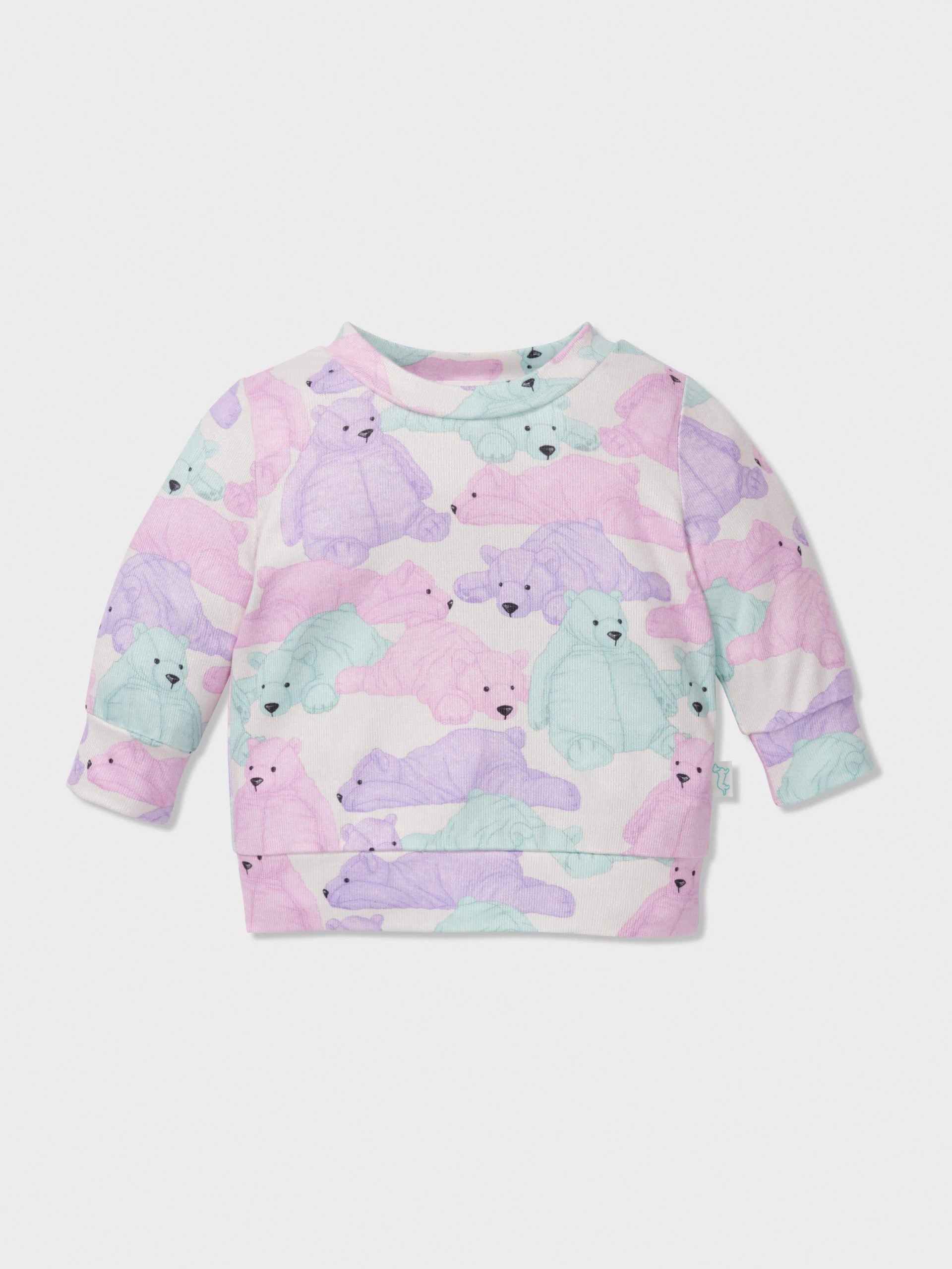 Baby Pastel Bears Long Pj Set multi