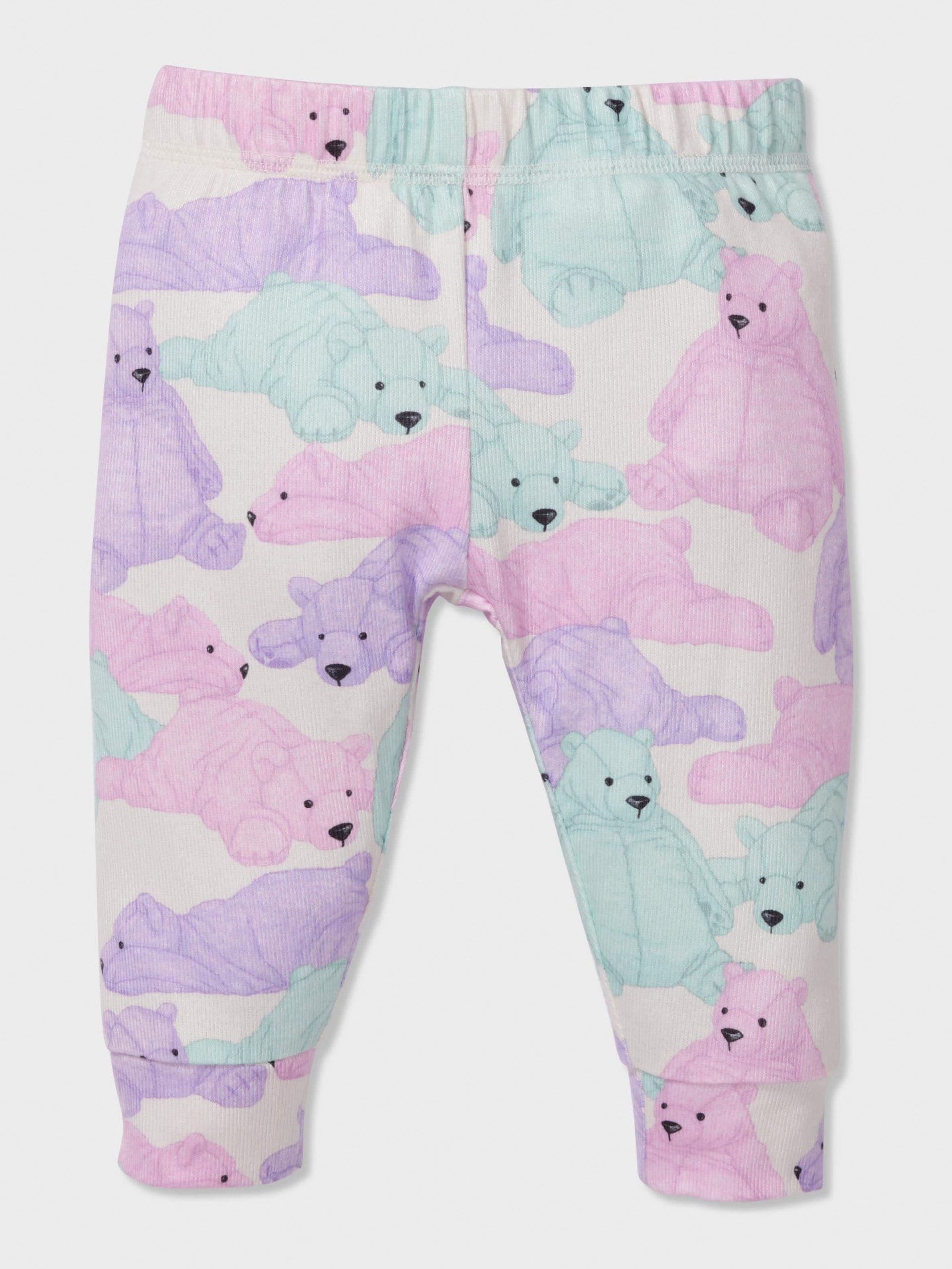 Baby Pastel Bears Long Pj Set multi