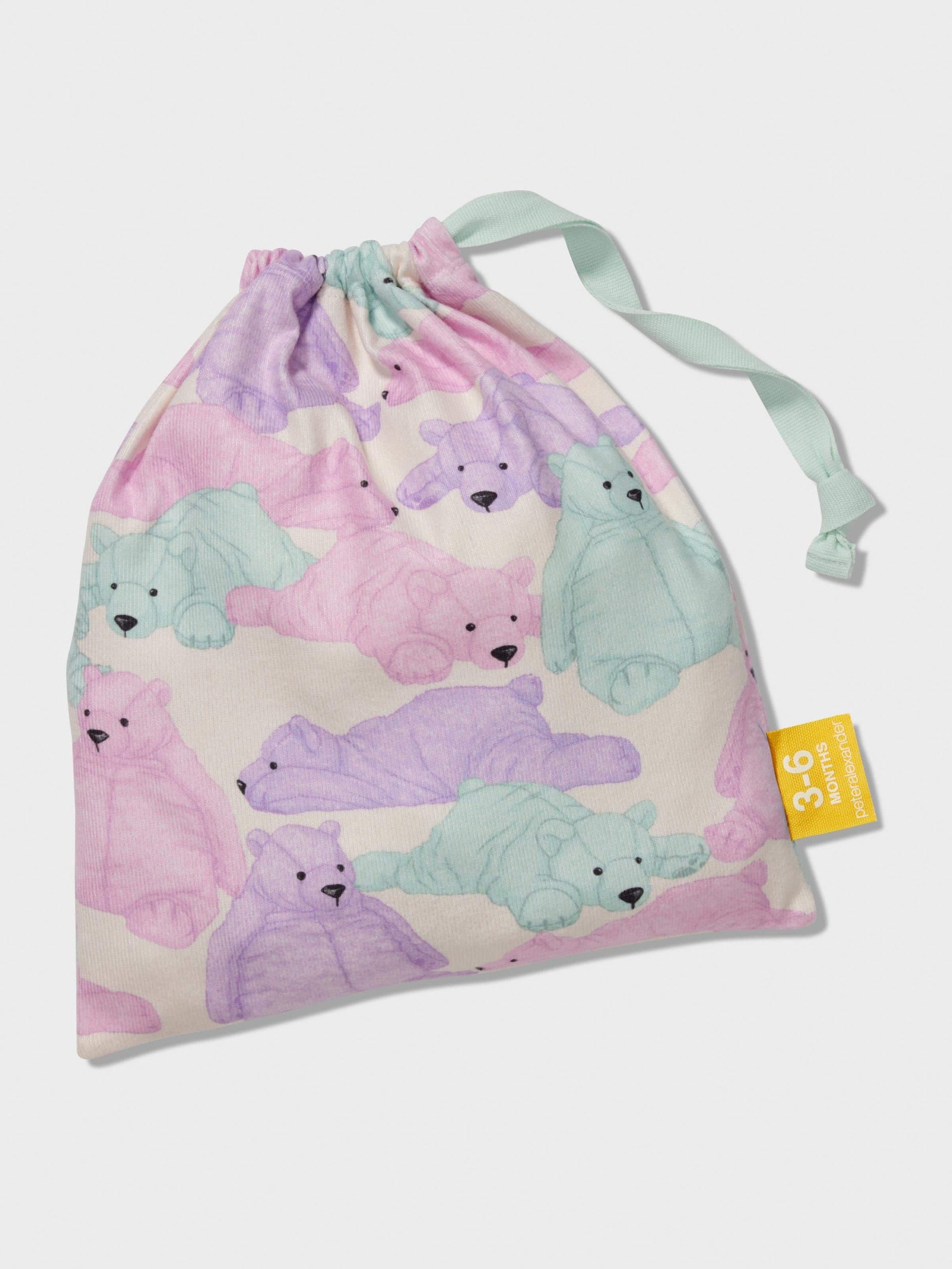 Baby Pastel Bears Long Pj Set multi