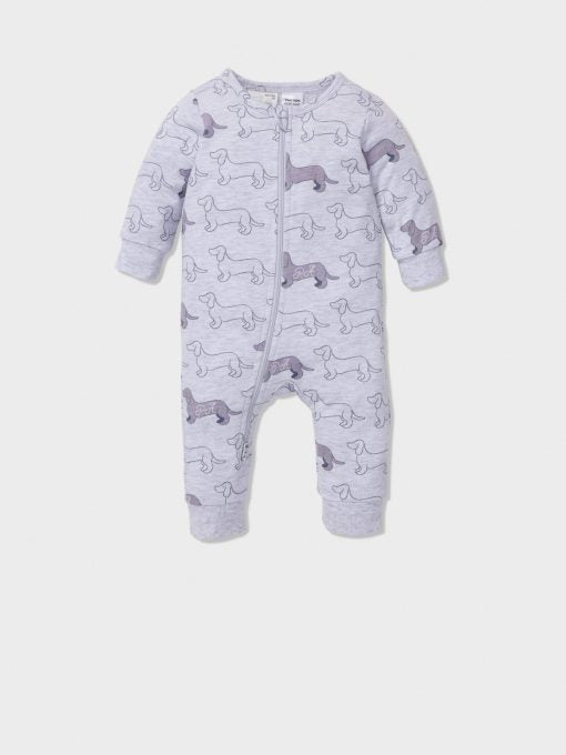 Baby Penny Print Onesie greymarle