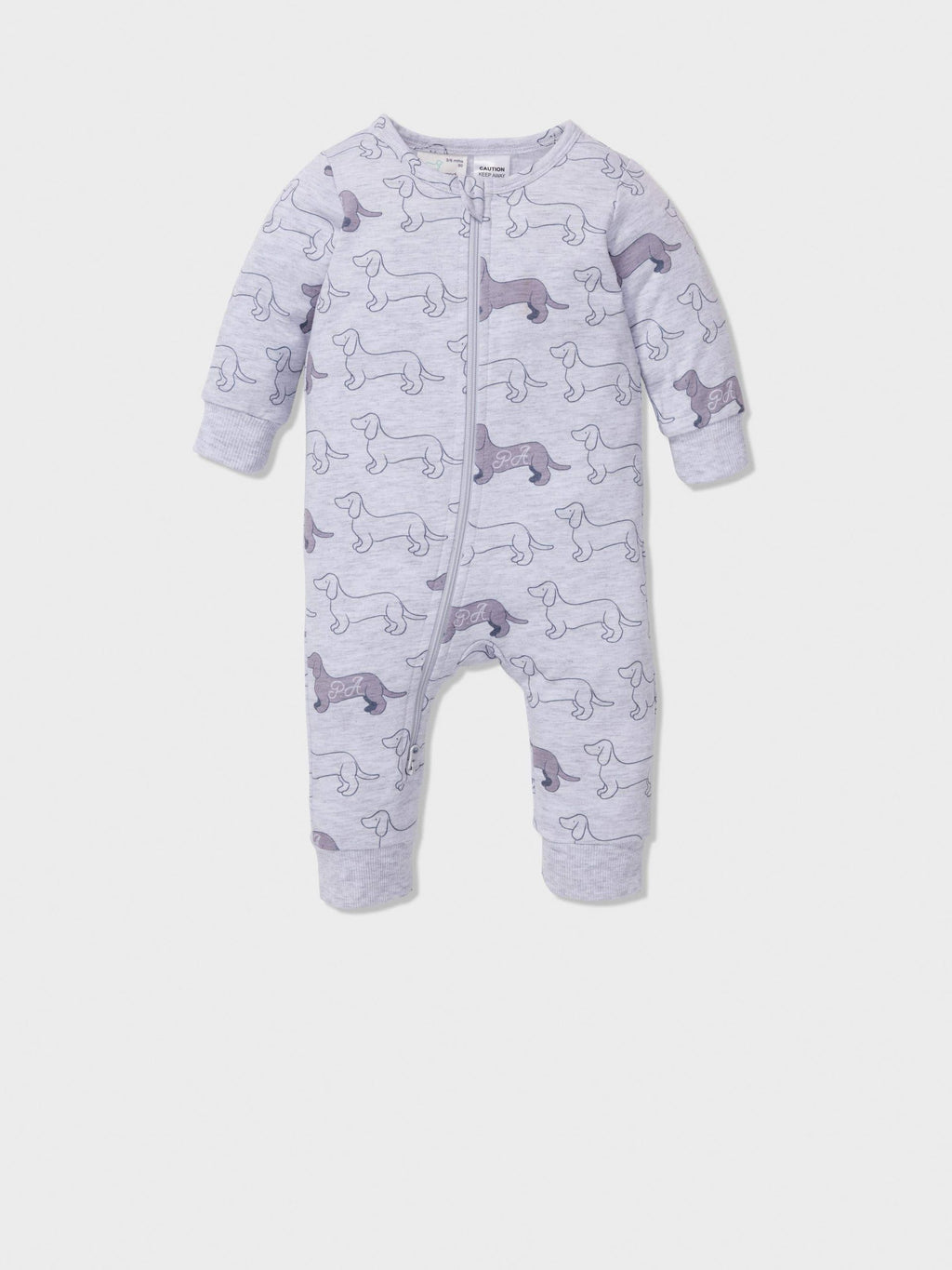 Baby Penny Print Onesie greymarle
