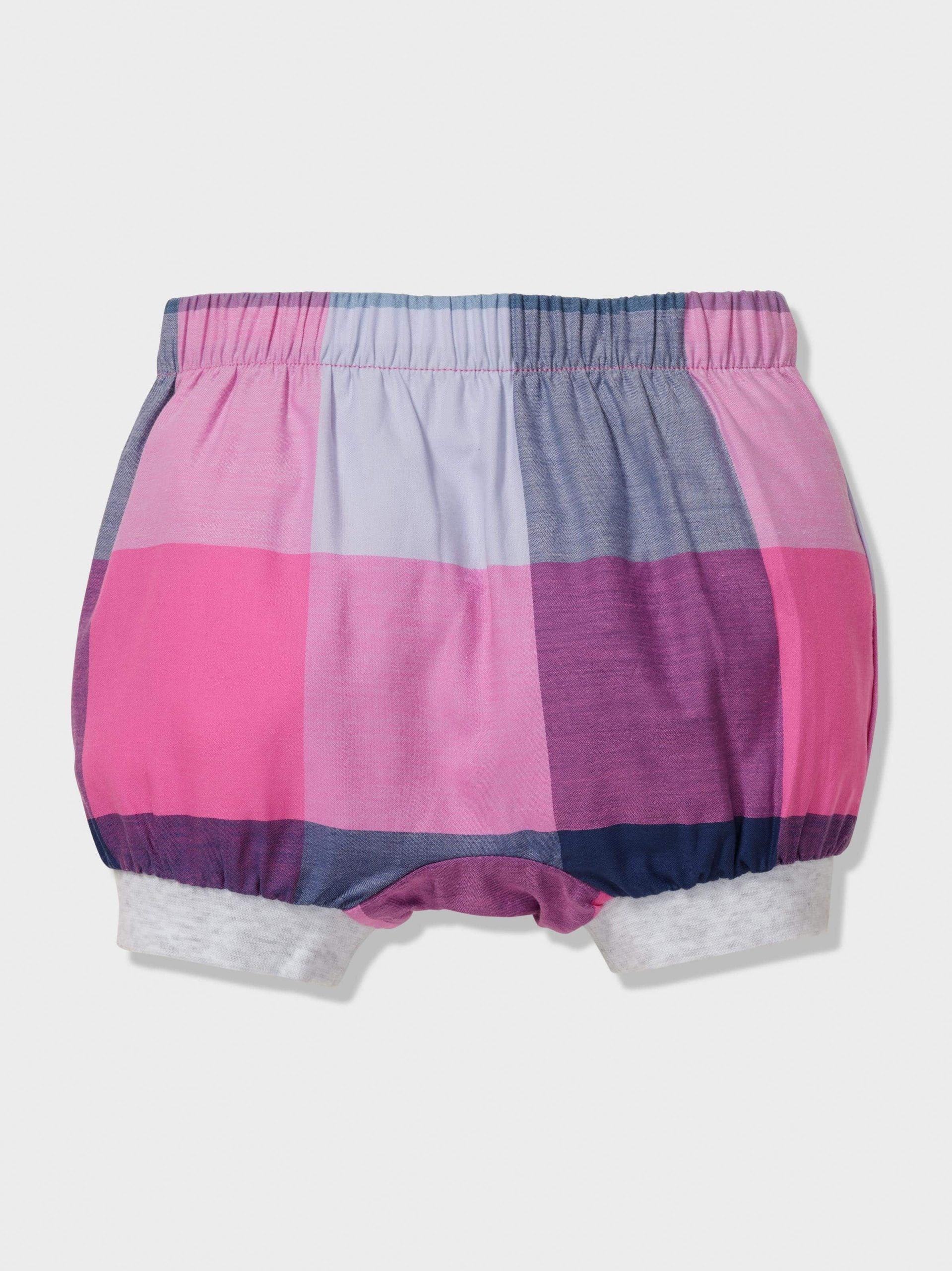 Baby Pink Buffalo Check Shortie Pj Set multi