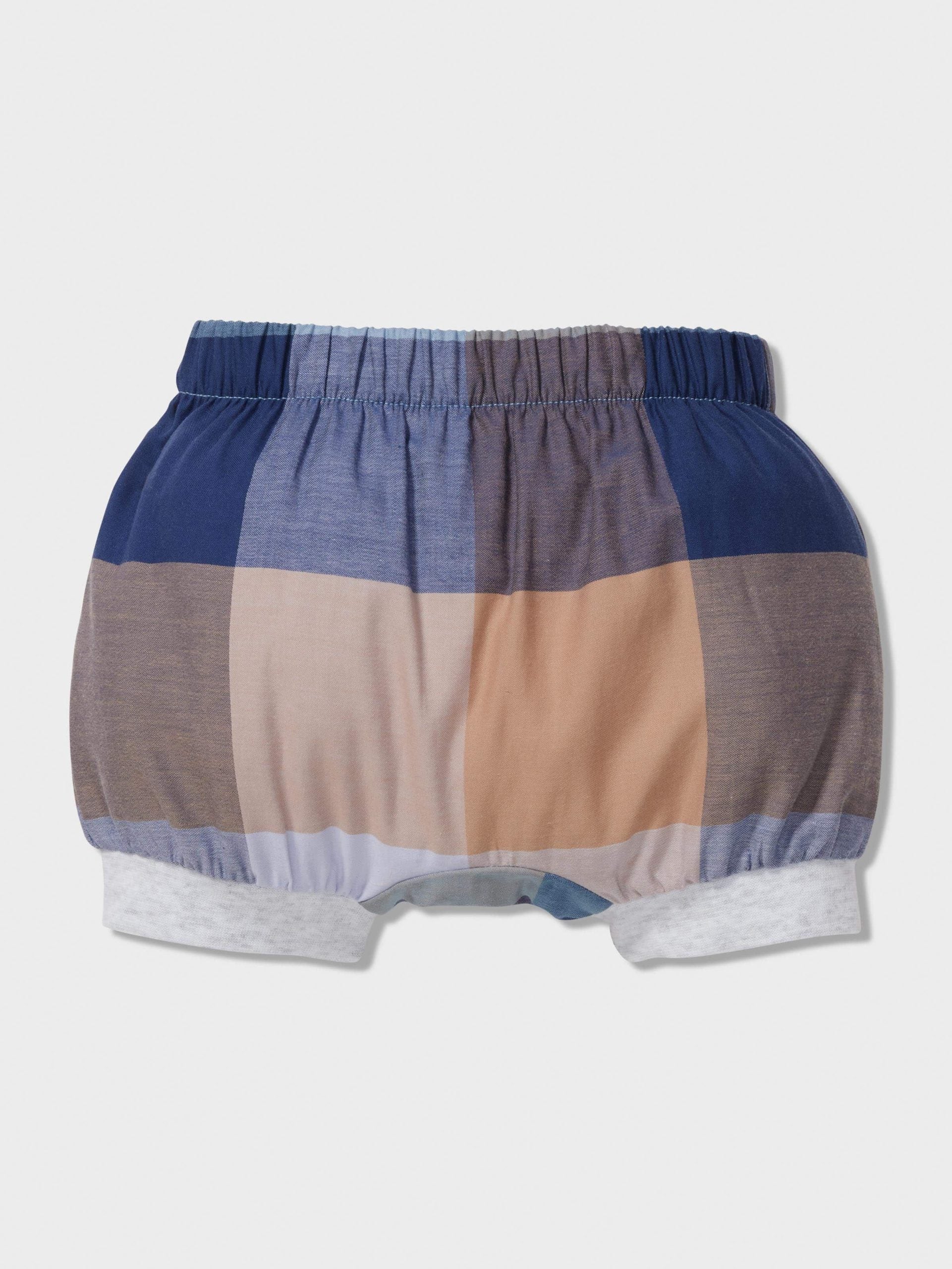 Baby Blue Buffalo Check Shortie Pj Set multi