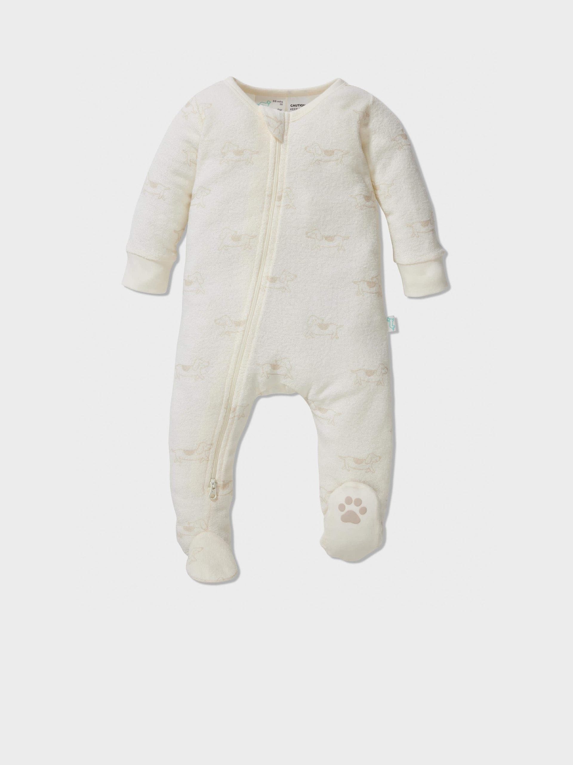 Baby Organic Terry Onesie cream
