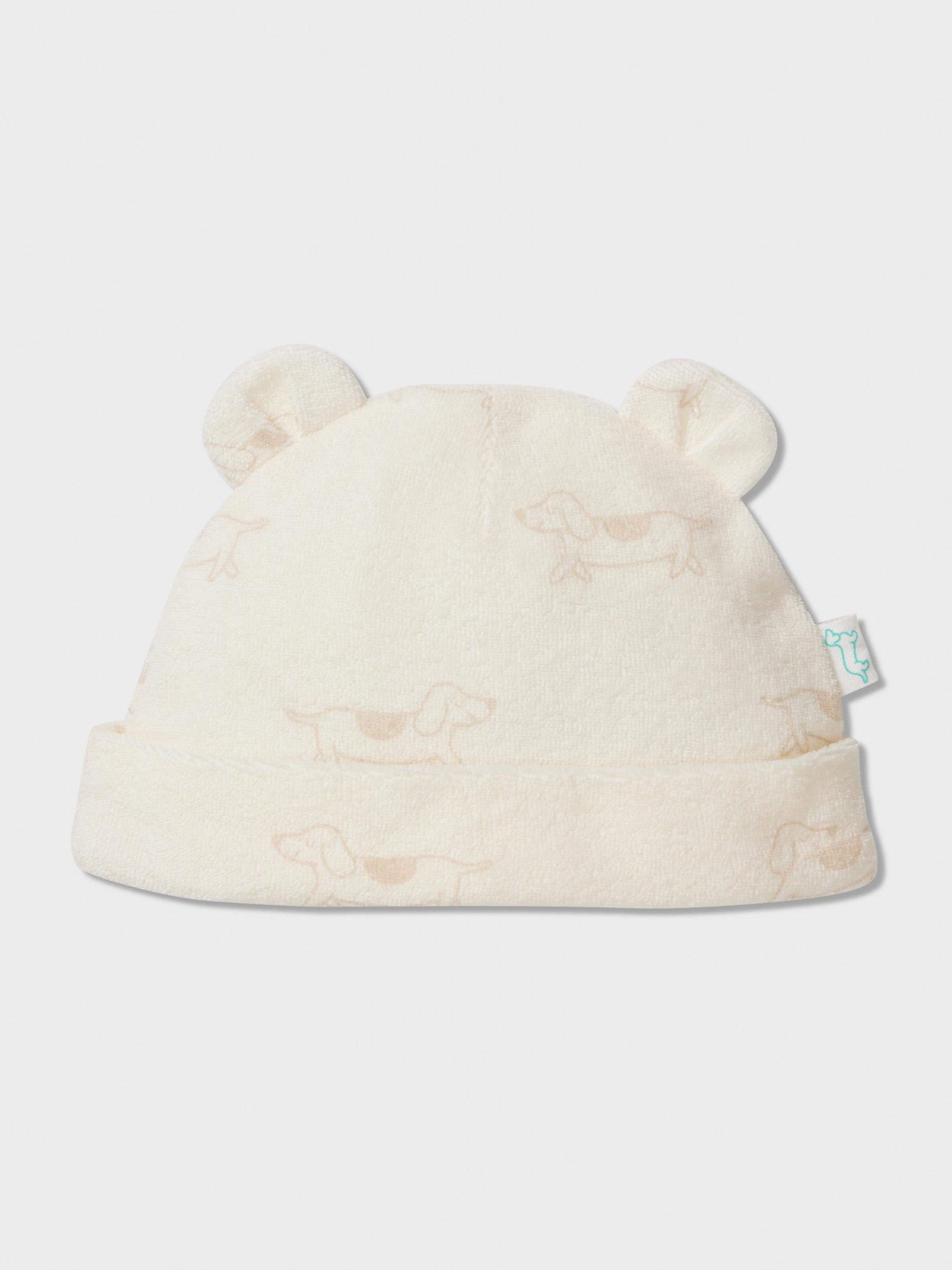 Baby Organic Terry Beanie cream