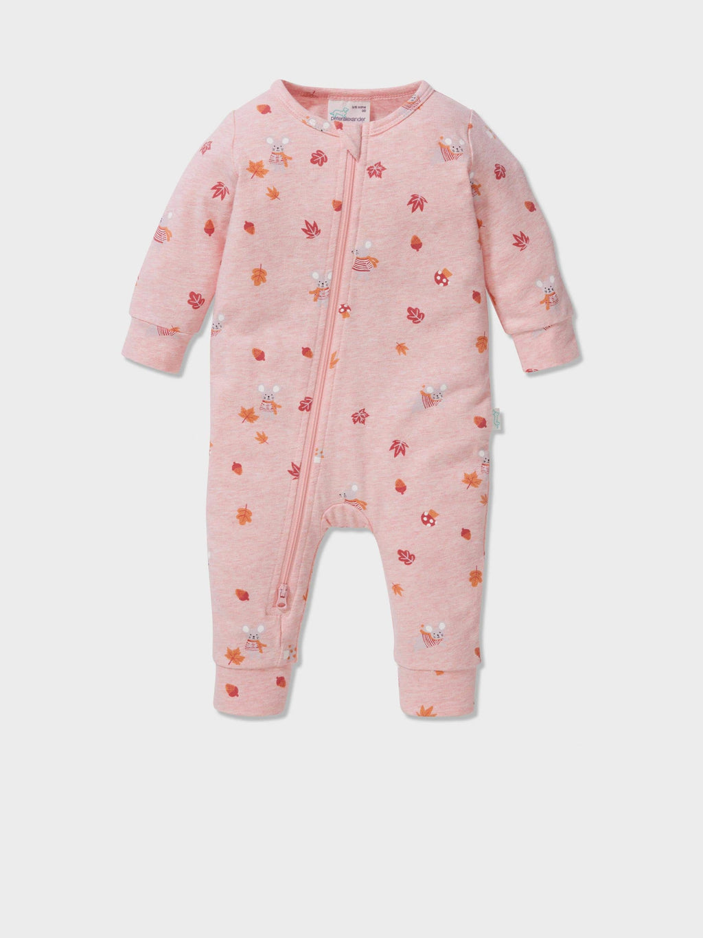 Baby Organic Autumn Print Onesie multi