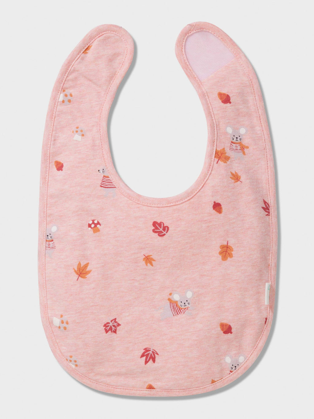 Baby Organic Autumn Print Bib multi