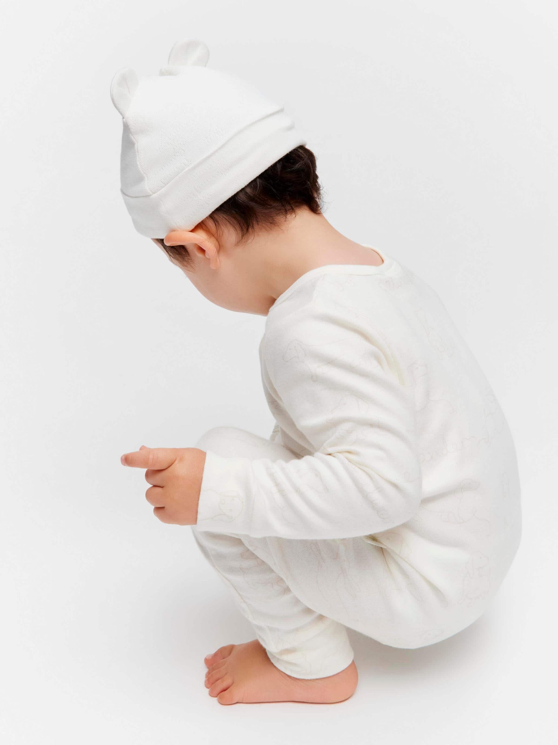 Baby Organic Penny Onesie cream