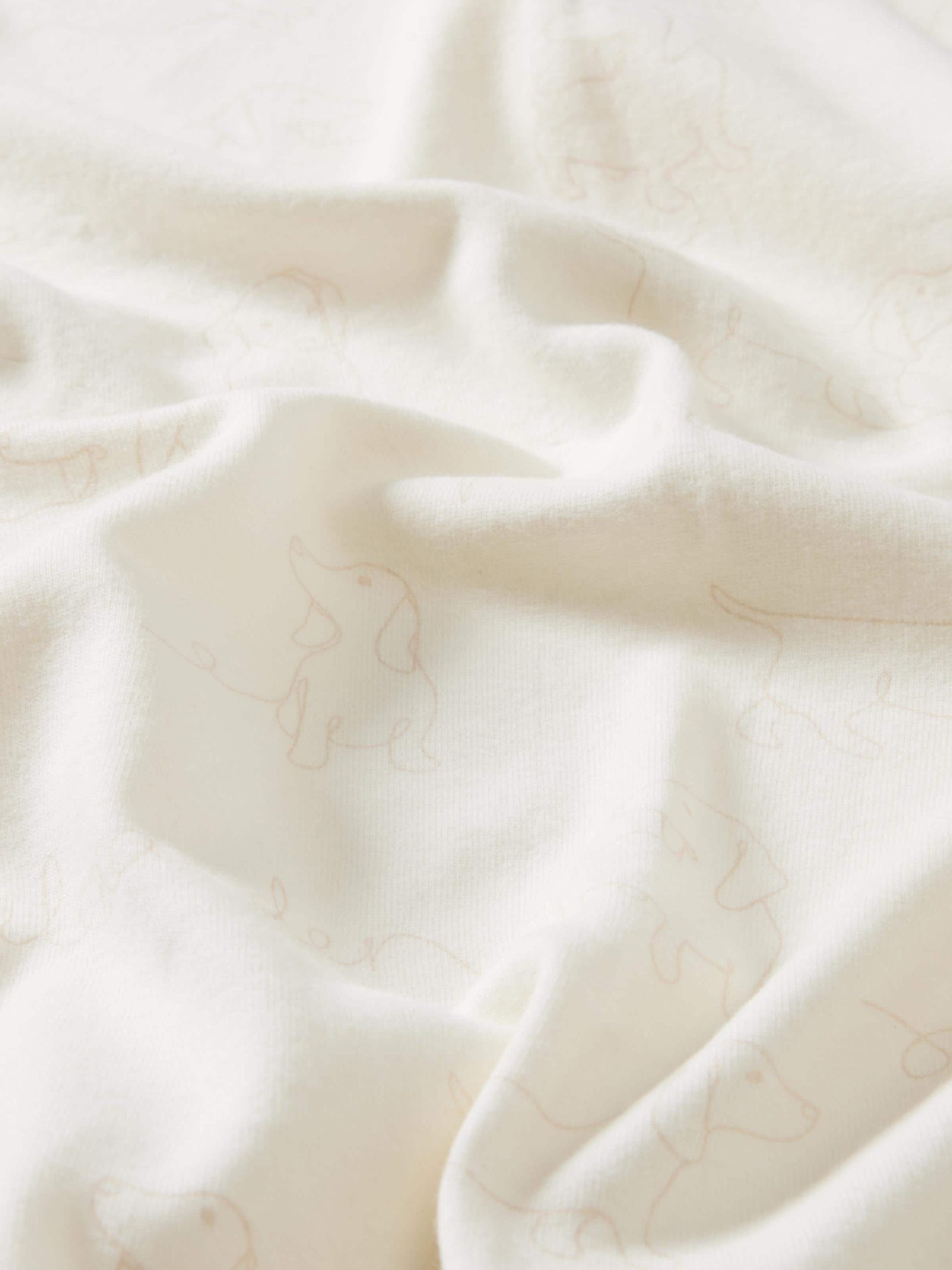 Baby Organic Penny Print Blanket cream