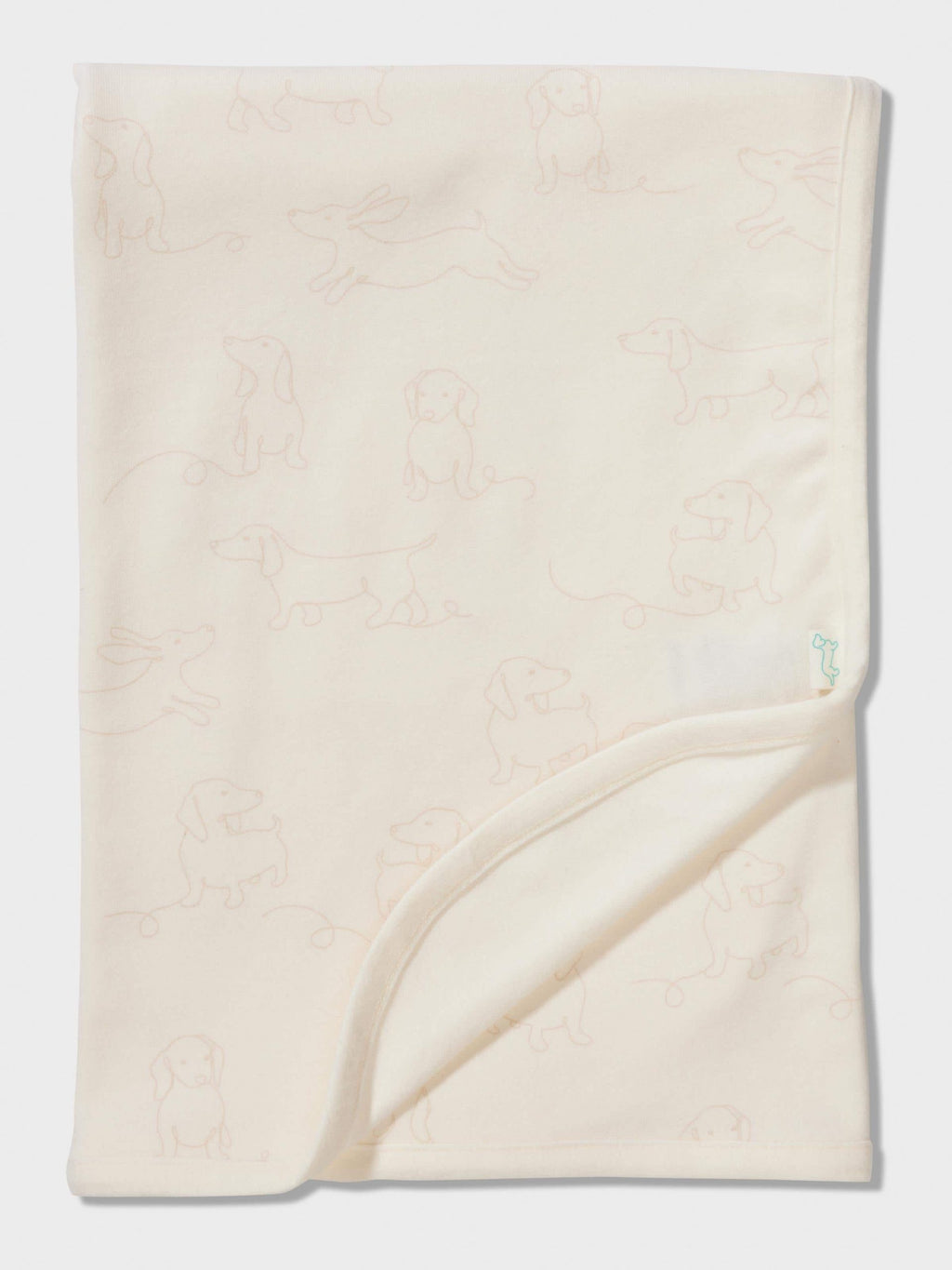 Baby Organic Penny Print Blanket cream