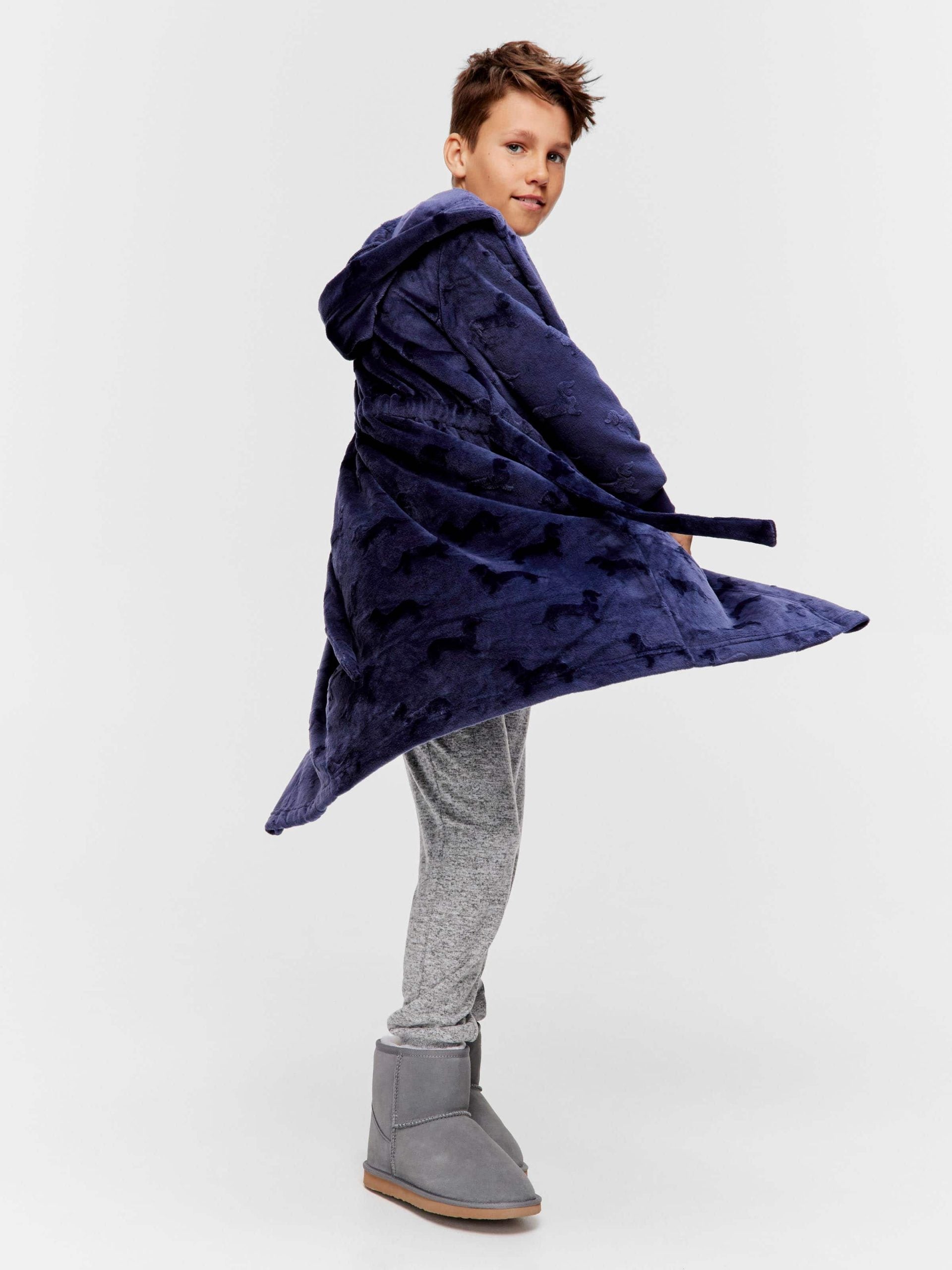 Kids Navy Penny Gown navy