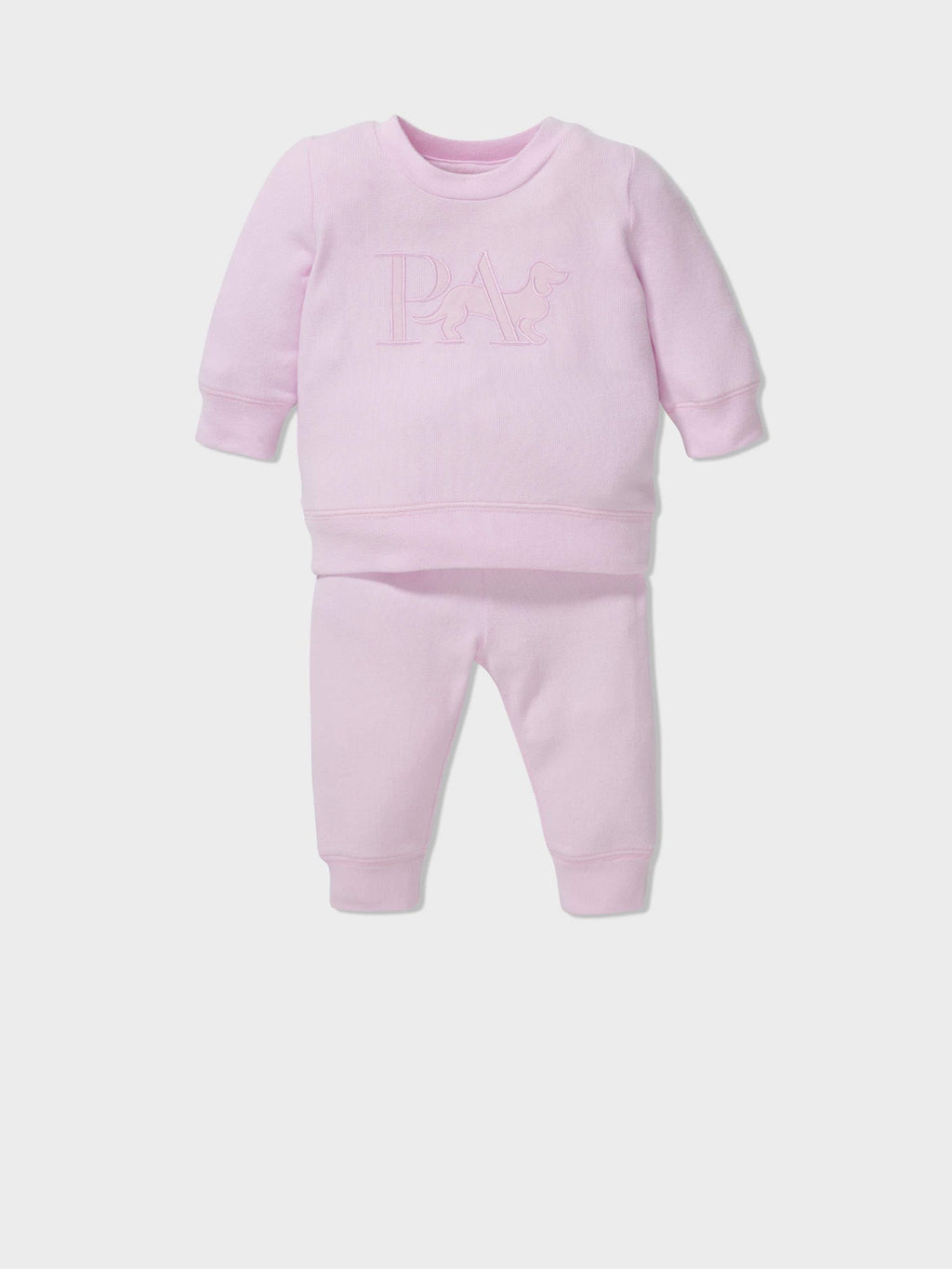 Baby Pink Plush Pj Set pink