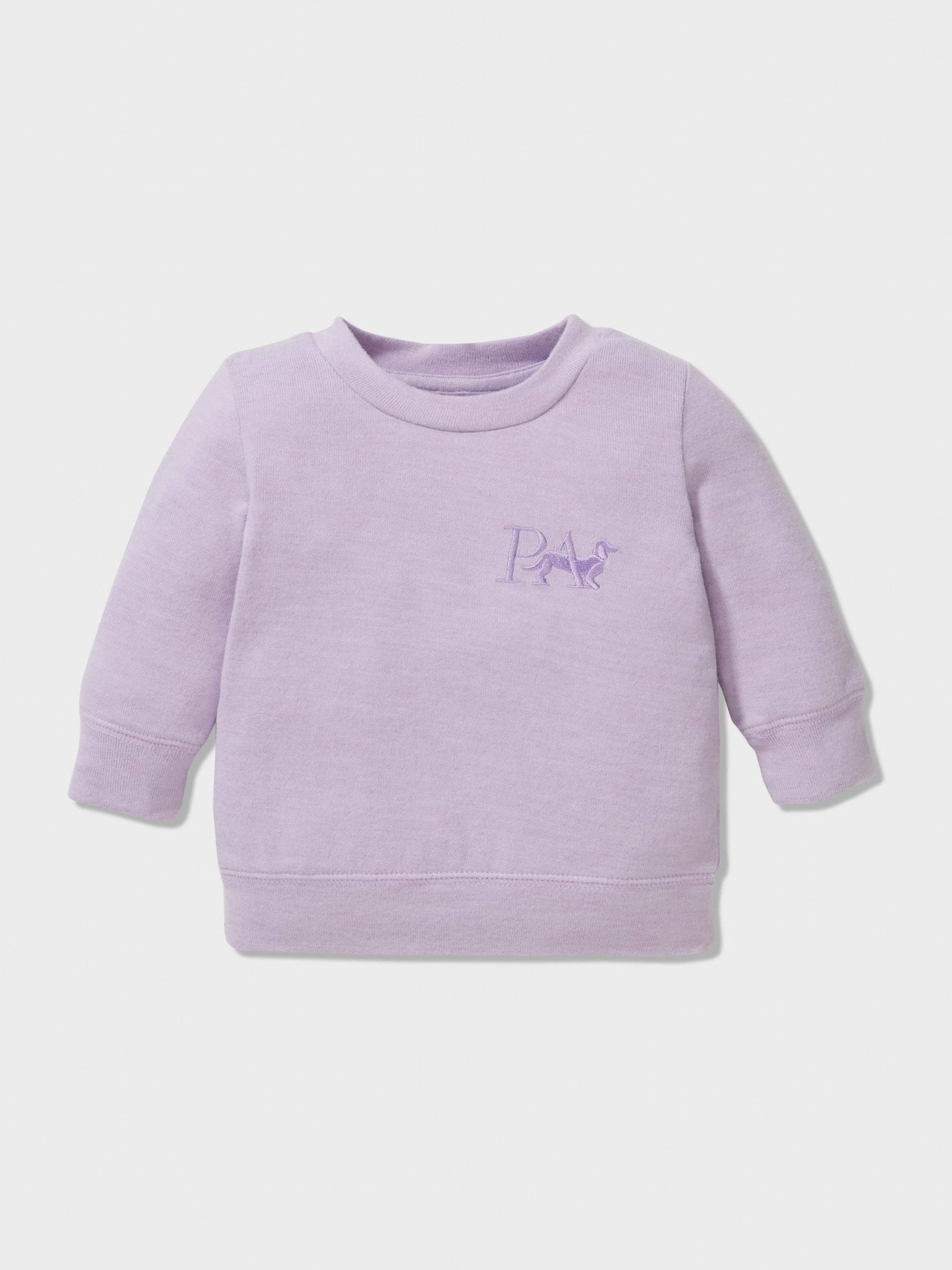 Baby Lilac Plush Pj Set lilac