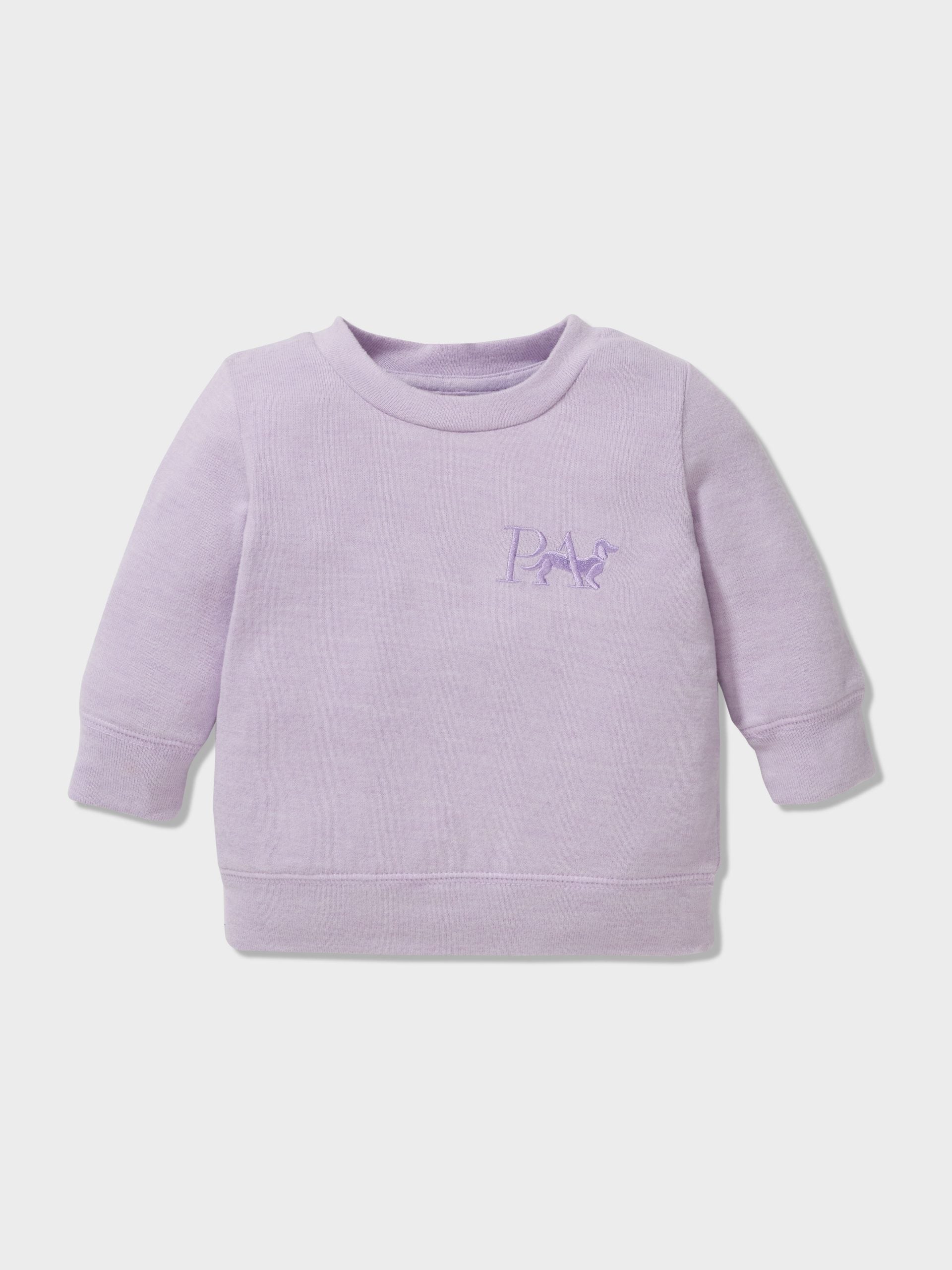 Baby Lilac Plush Pj Set lilac