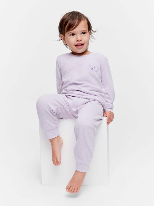 Baby Lilac Plush Pj Set lilac