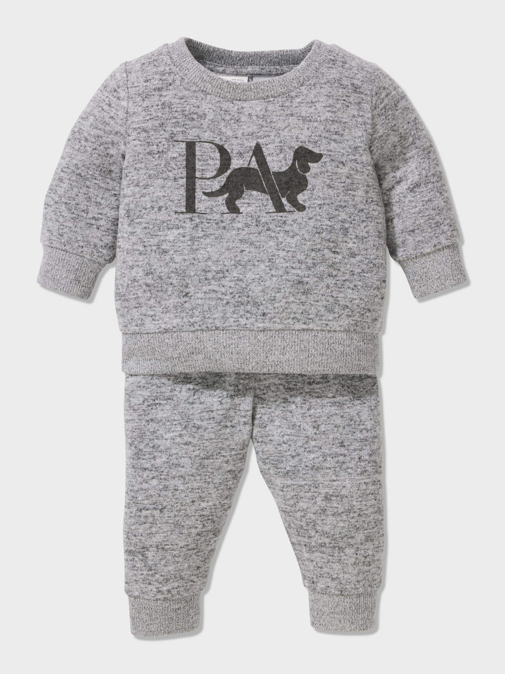 Baby Grey Marle Pj Set greymarle