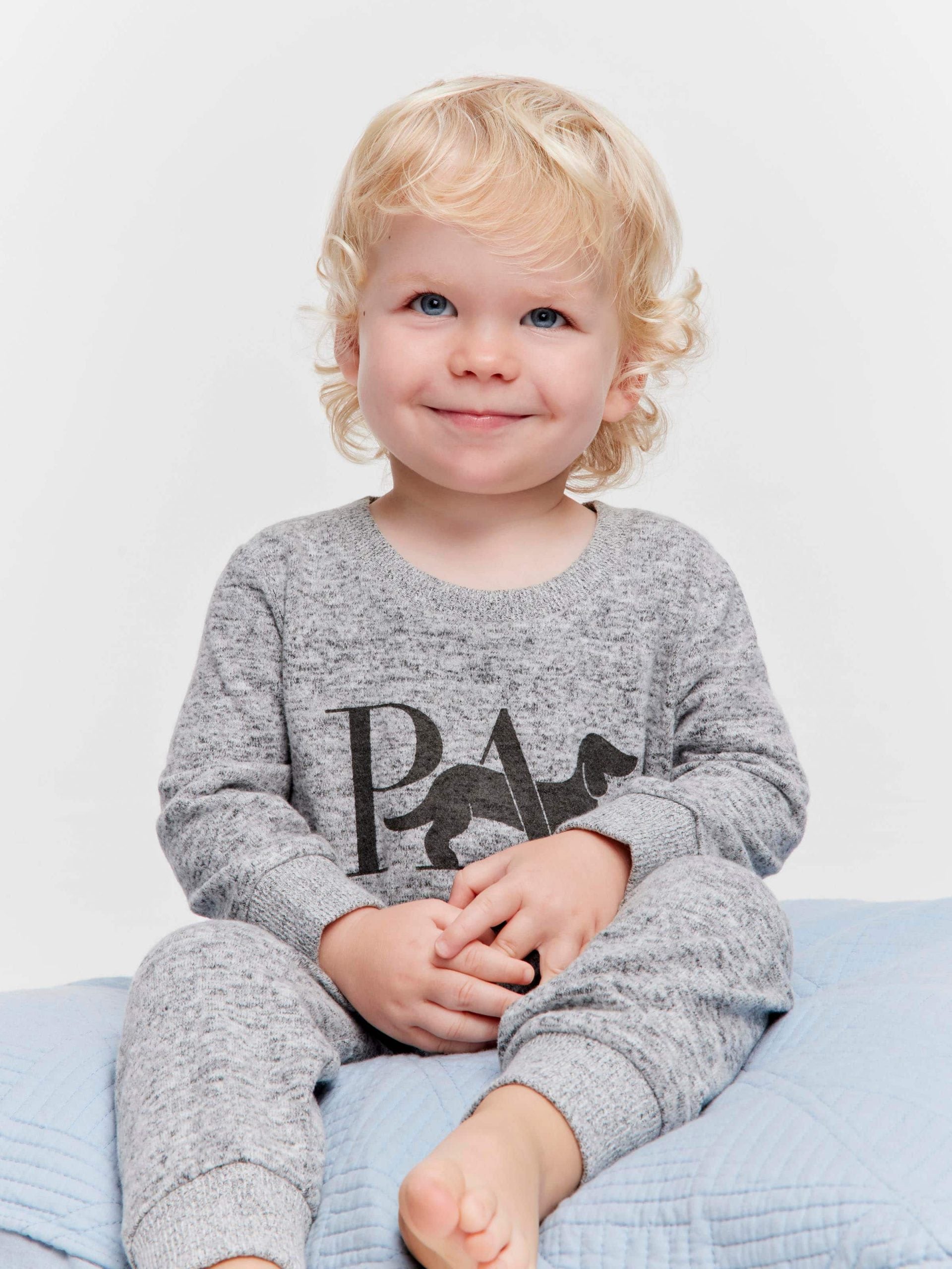 Baby Grey Marle Pj Set greymarle