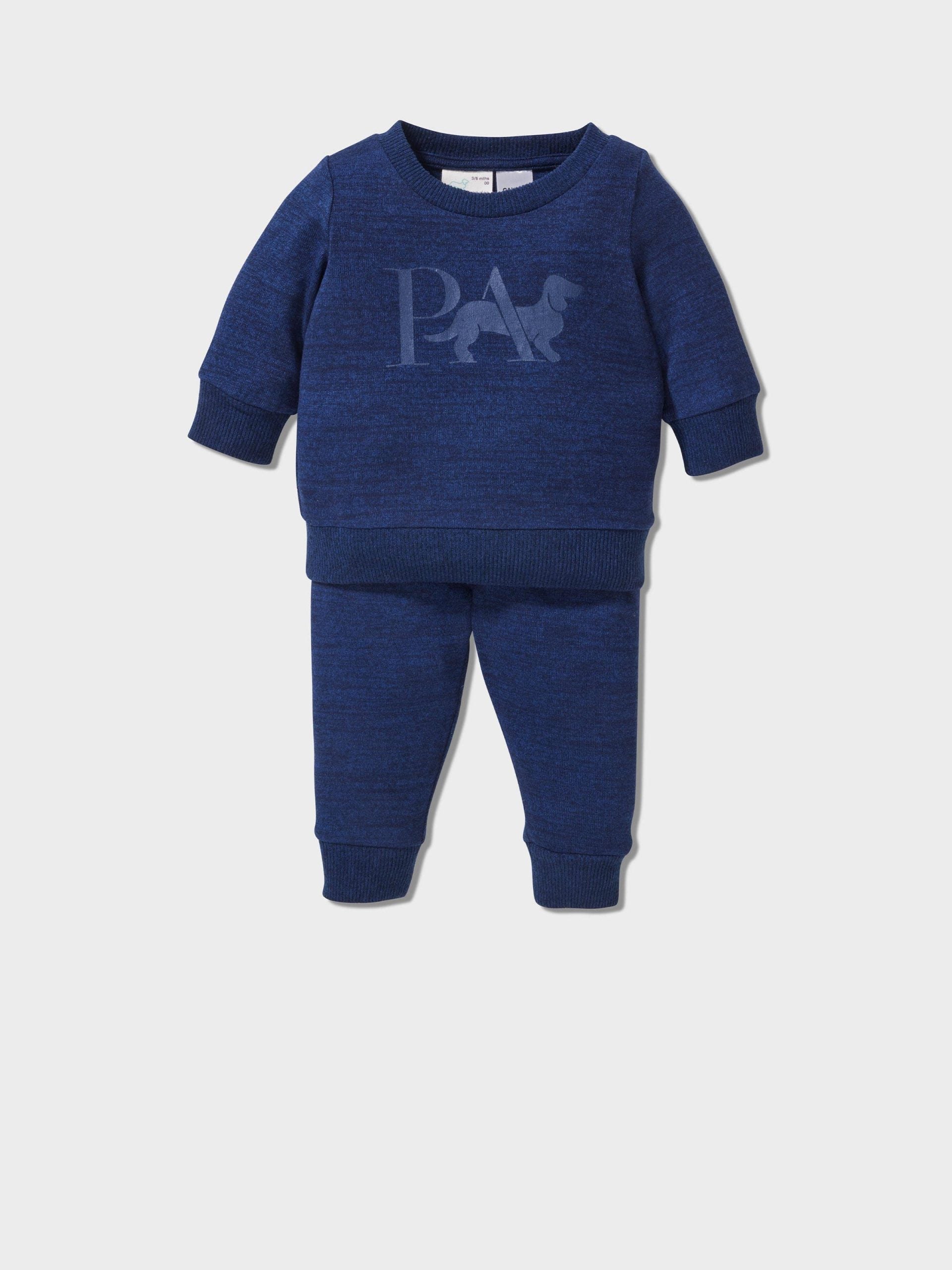 Baby Navy Marle Pj Set navymarle