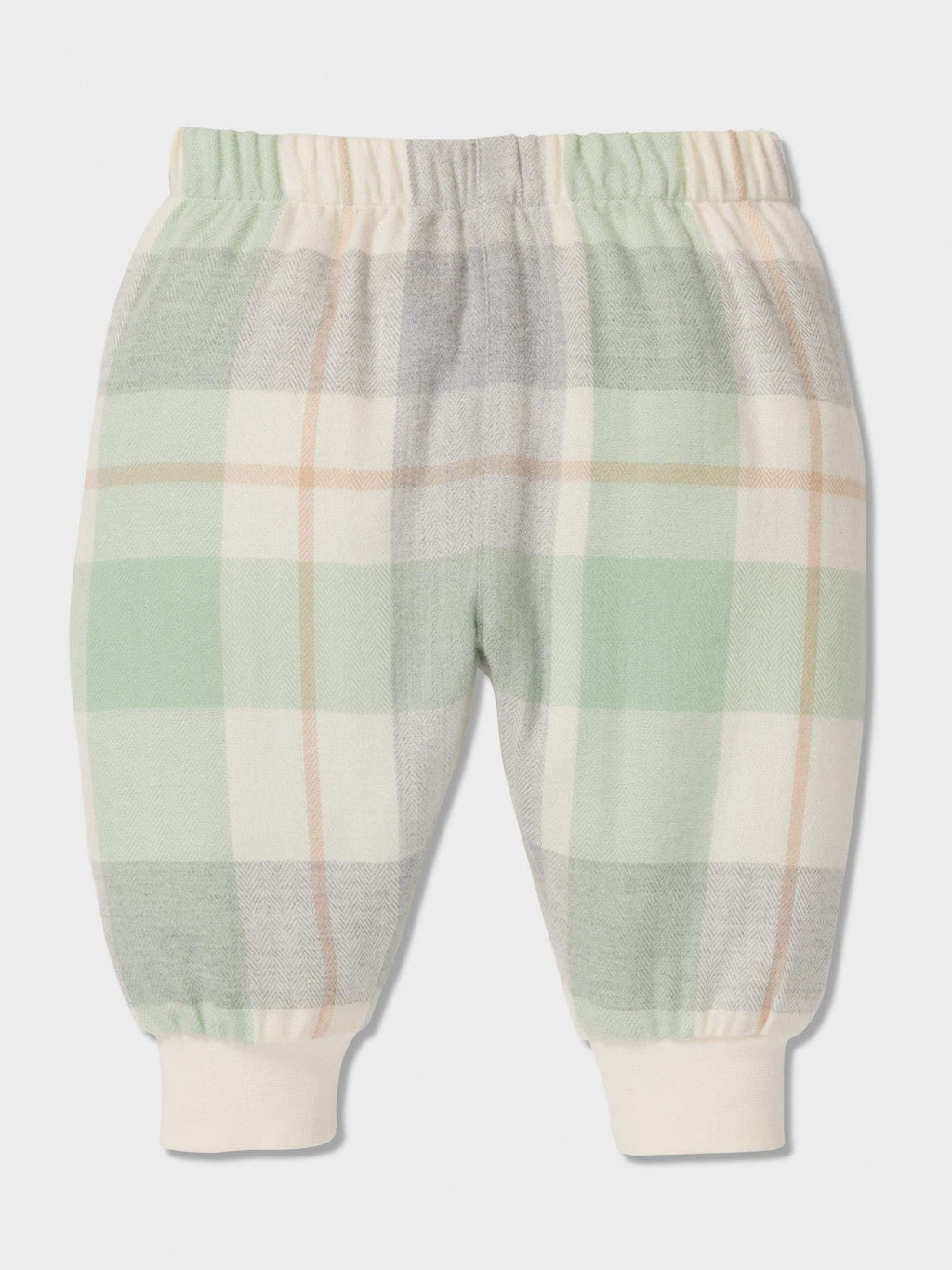 Baby Mint Check Bamboo Flannelette Classic Pj Set mint