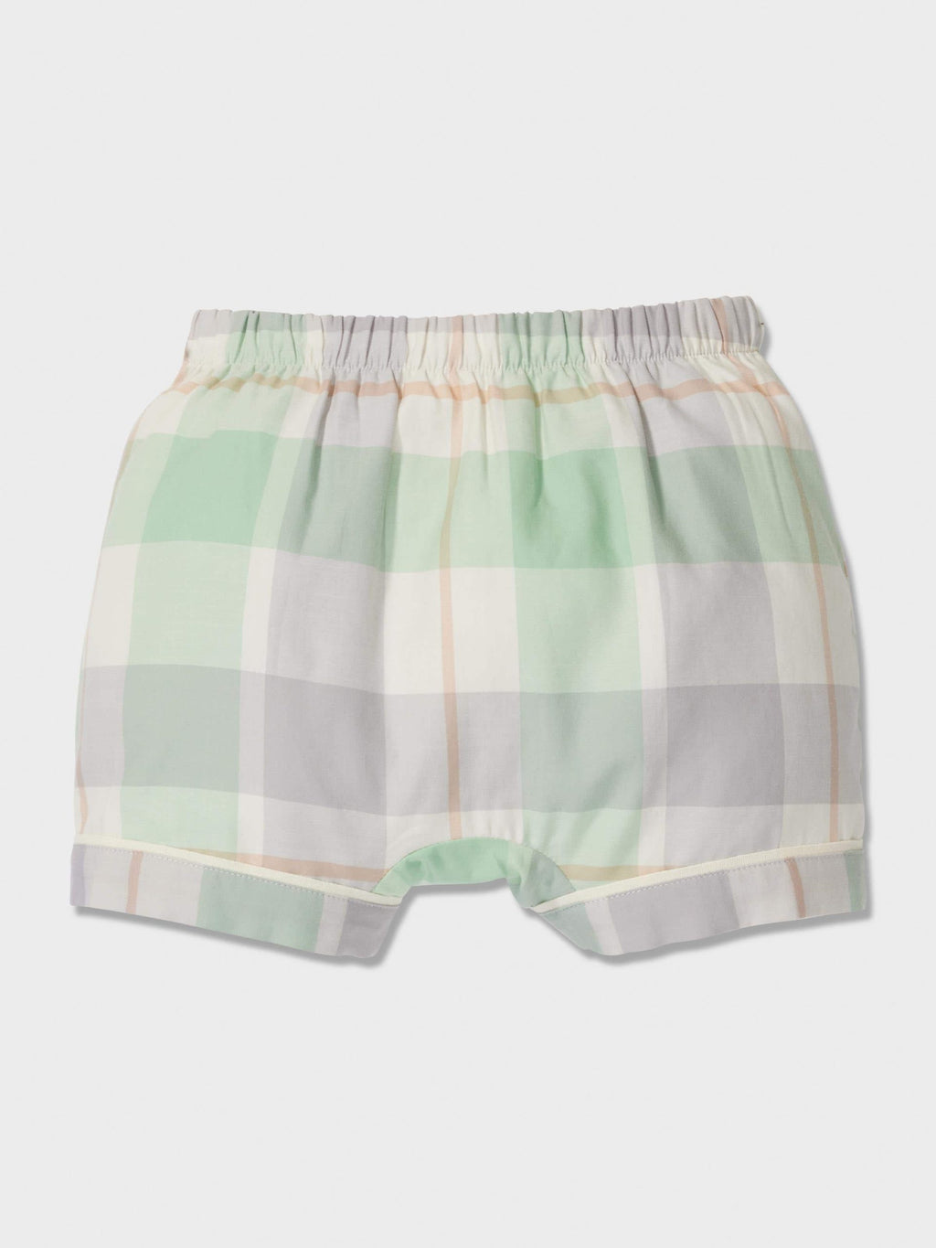 Baby Mint Check Classic Shortie Pj Set mint