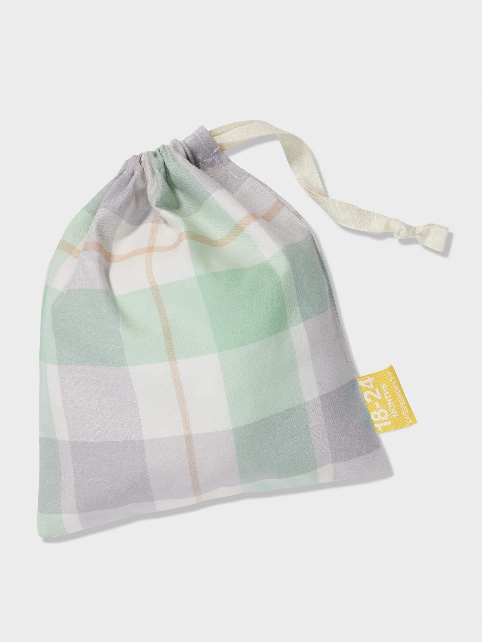 Baby Mint Check Classic Shortie Pj Set mint
