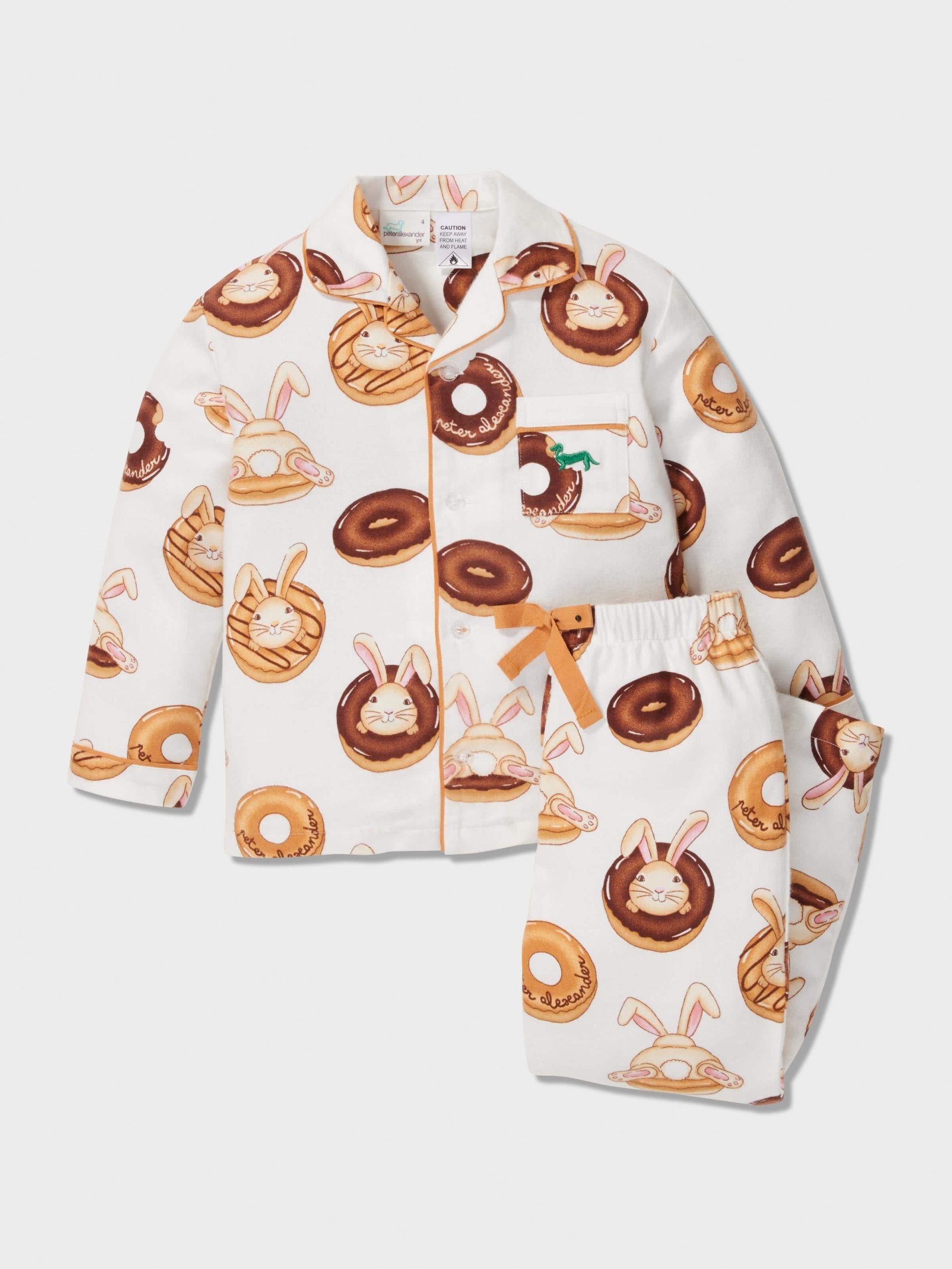 Jnr Kids Krispy Kreme Bunny Bamboo Flannelette Classic Pj Set multi