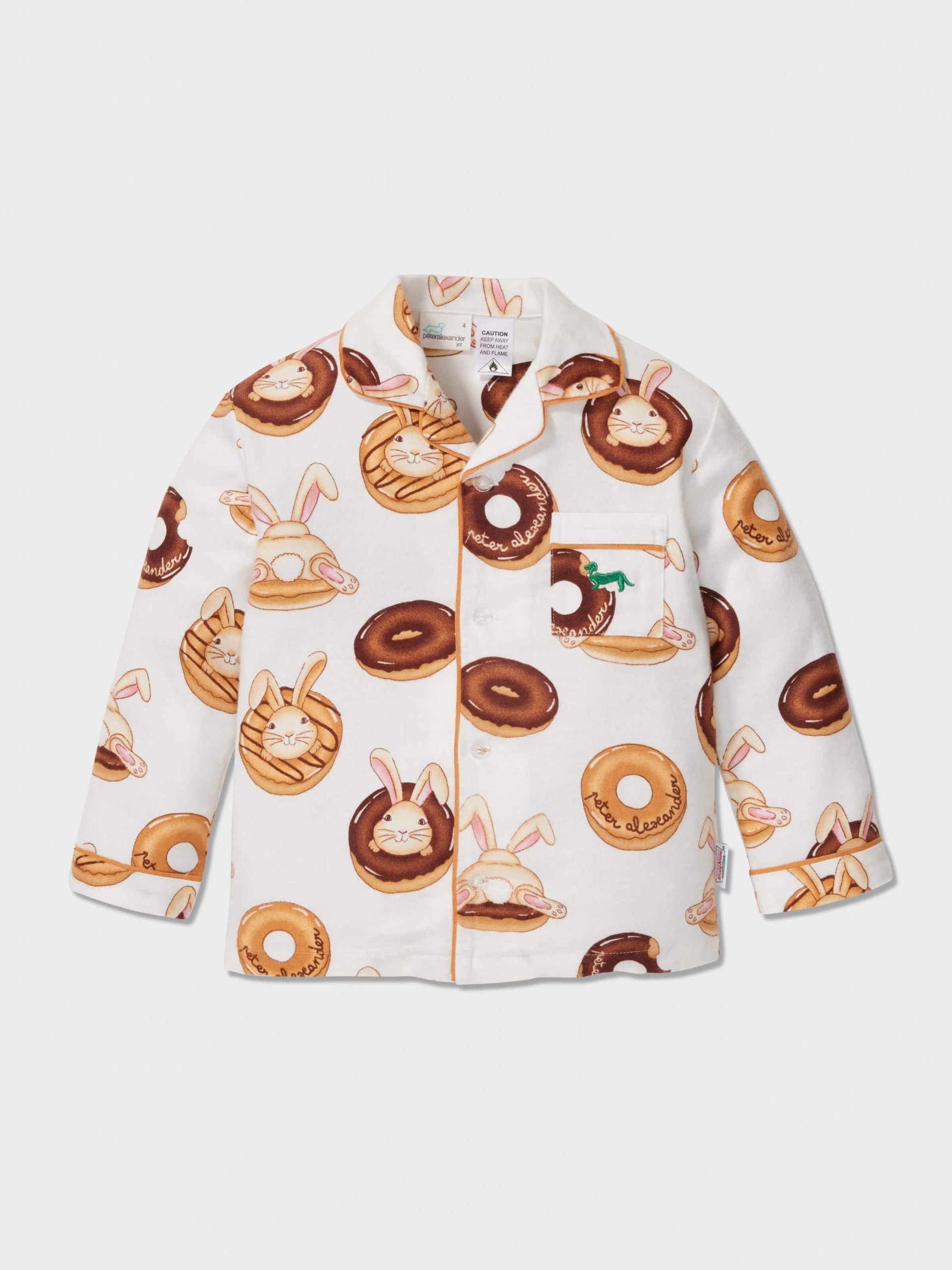 Jnr Kids Krispy Kreme Bunny Bamboo Flannelette Classic Pj Set multi
