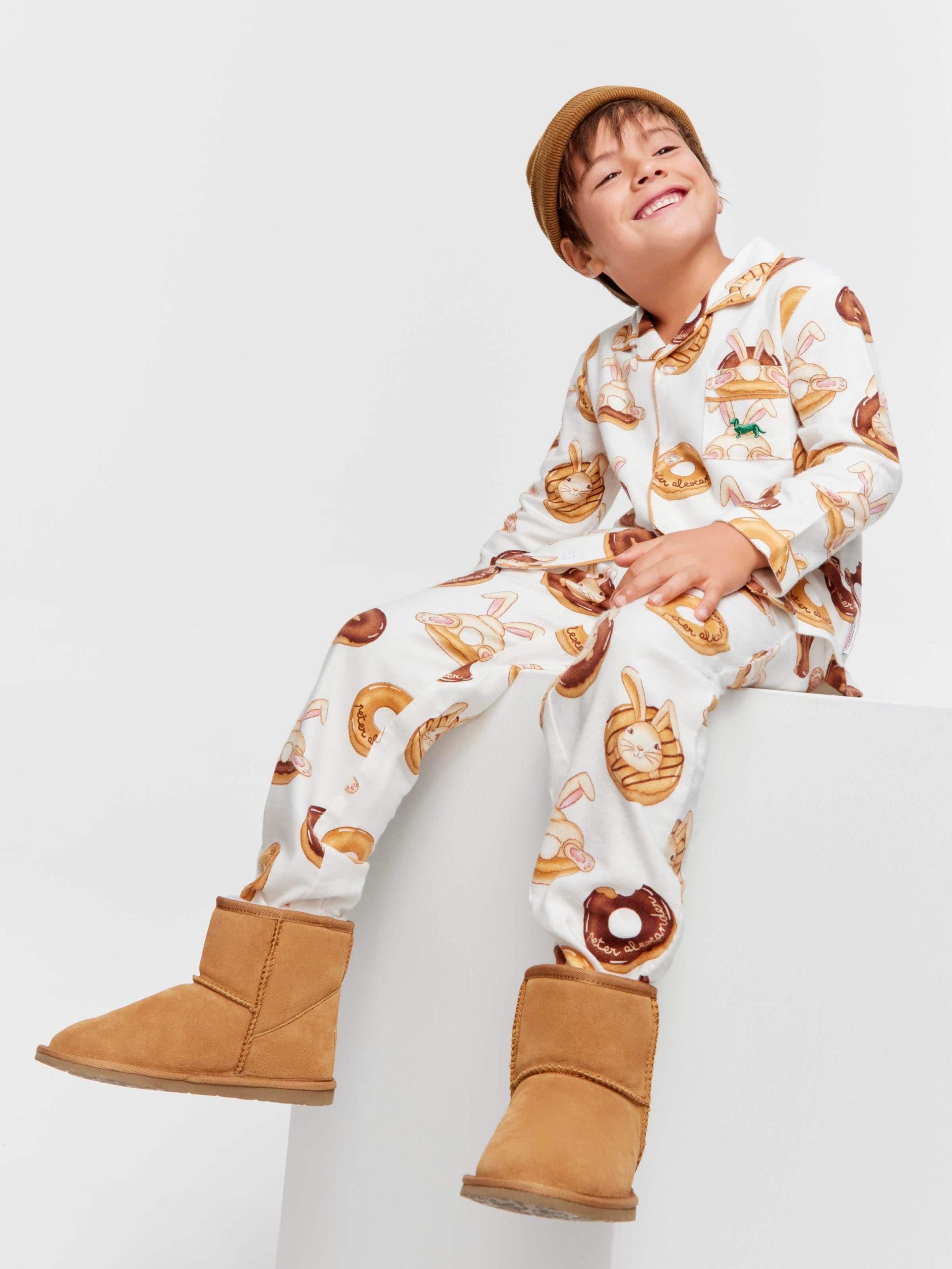 Jnr Kids Krispy Kreme Bunny Bamboo Flannelette Classic Pj Set multi