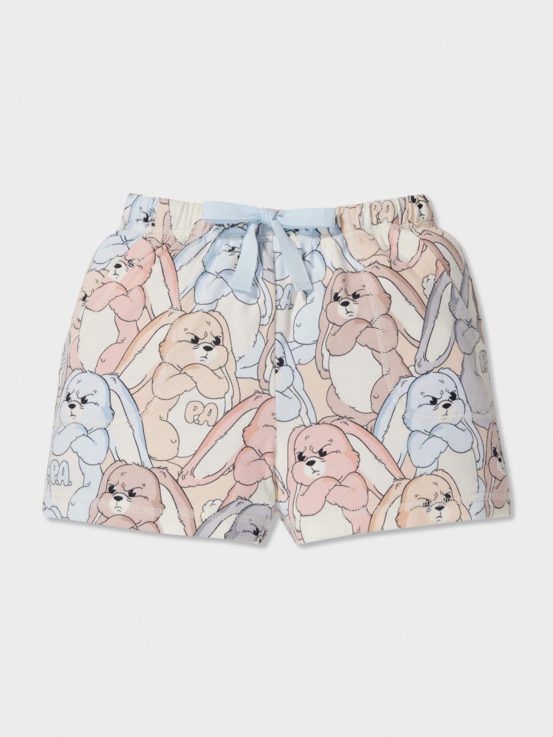 Jnr Kids Grumpy Bunny Shortie Pj Set multi