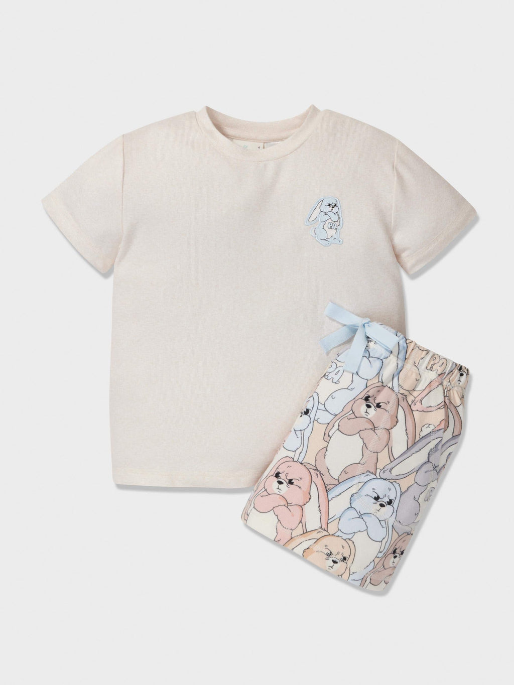 Kids Grumpy Bunny Shortie Pj Set multi