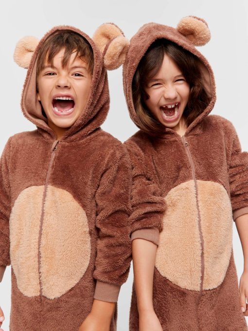 Jnr Kids Bear Onesie multi