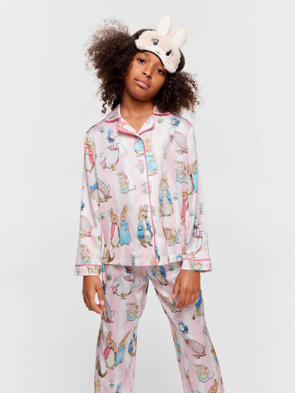 Girls Peter Rabbit Classic Satin Pj Set multi
