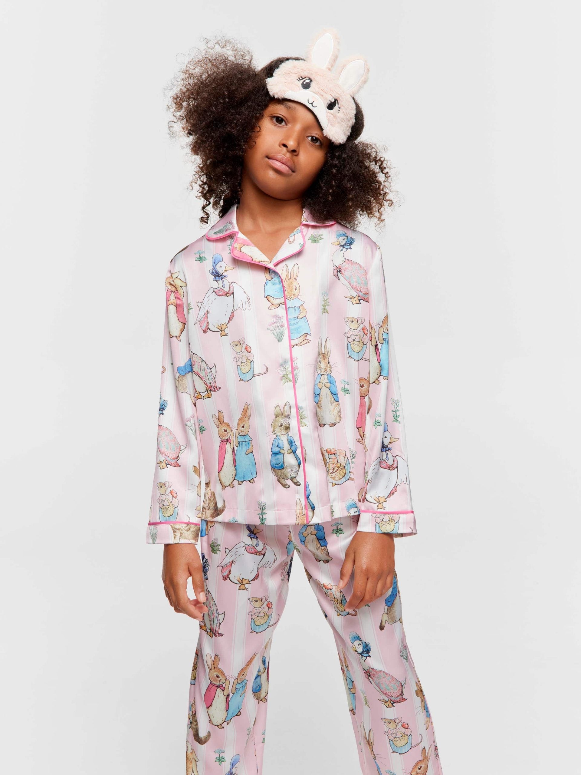 Girls Peter Rabbit Classic Satin Pj Set multi