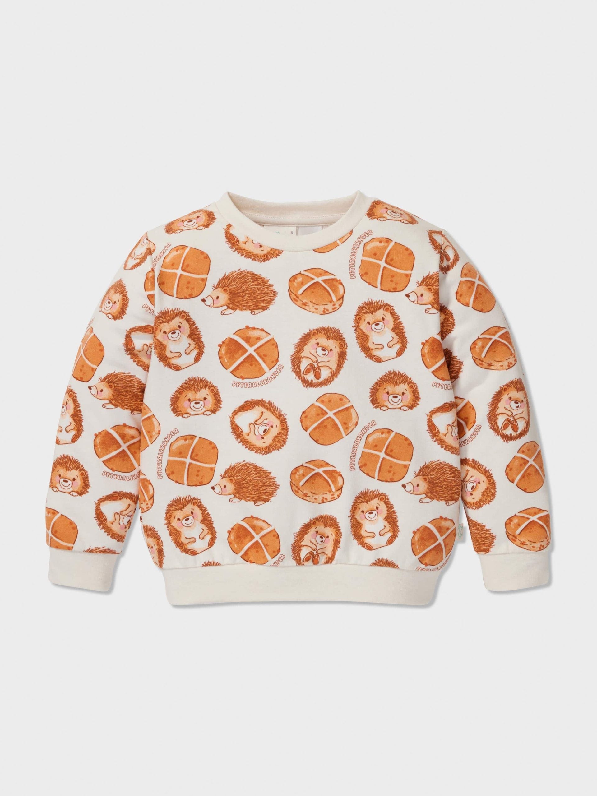 Jnr Kids Hot Cross Buns Long Pj Set multi