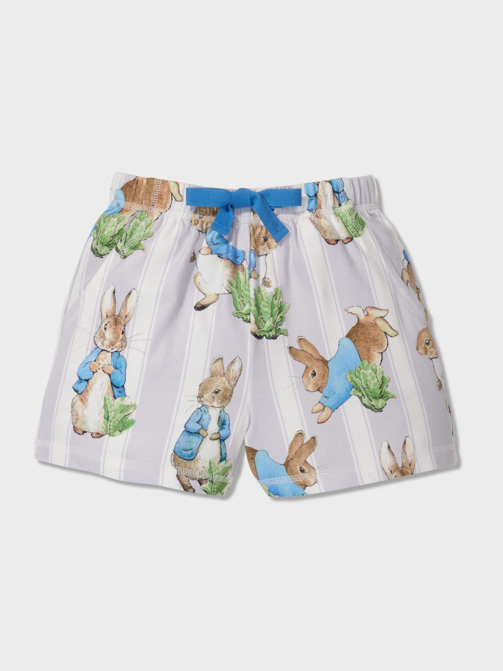 Jnr Boys Peter Rabbit Plush Shortie Pj Set multi