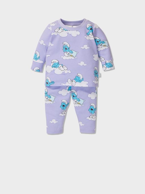 Baby Sleepy Smurf Pj Set multi