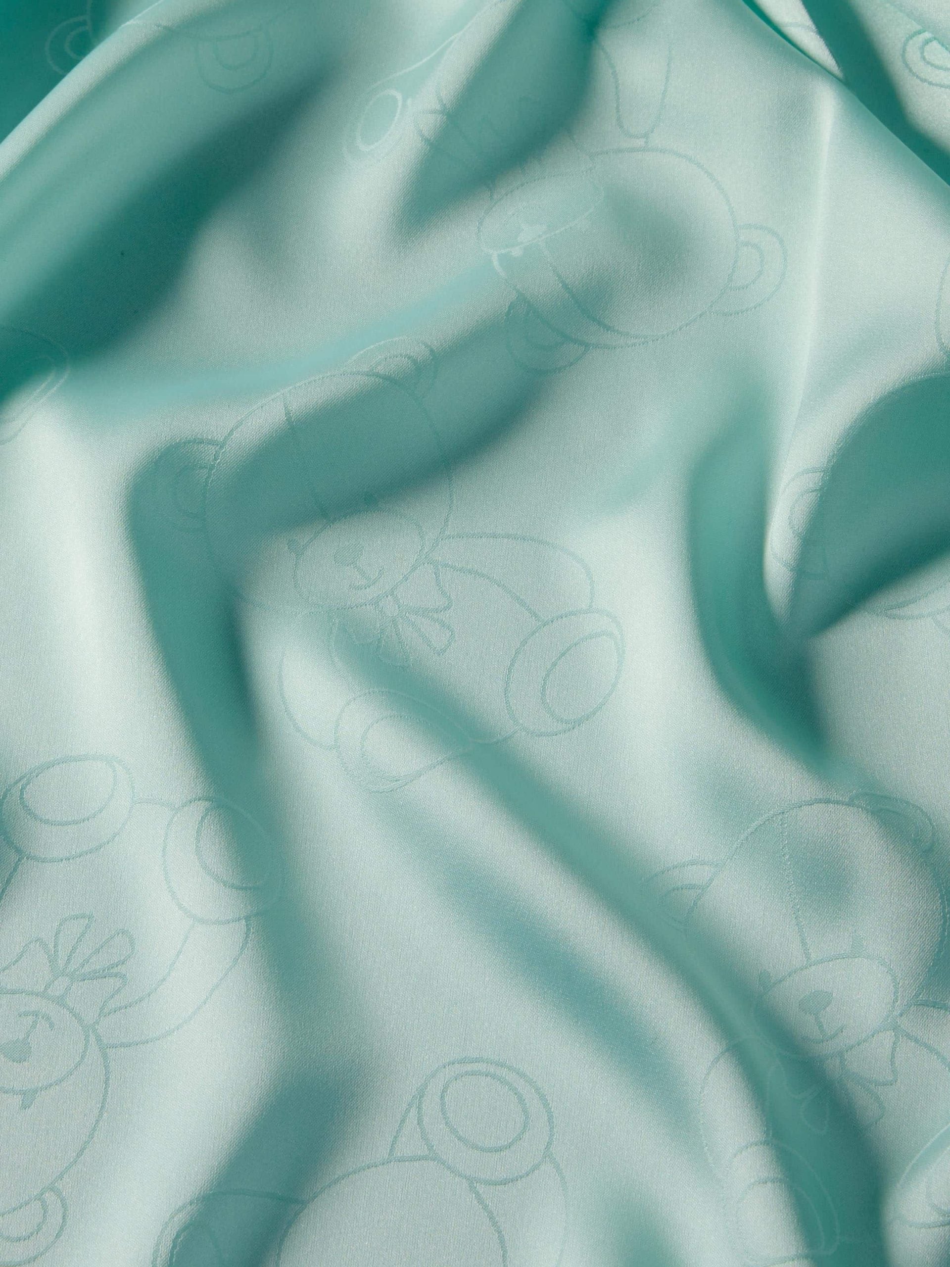 Girls Teddy Bear Satin Classic Shortie Pj Set mint